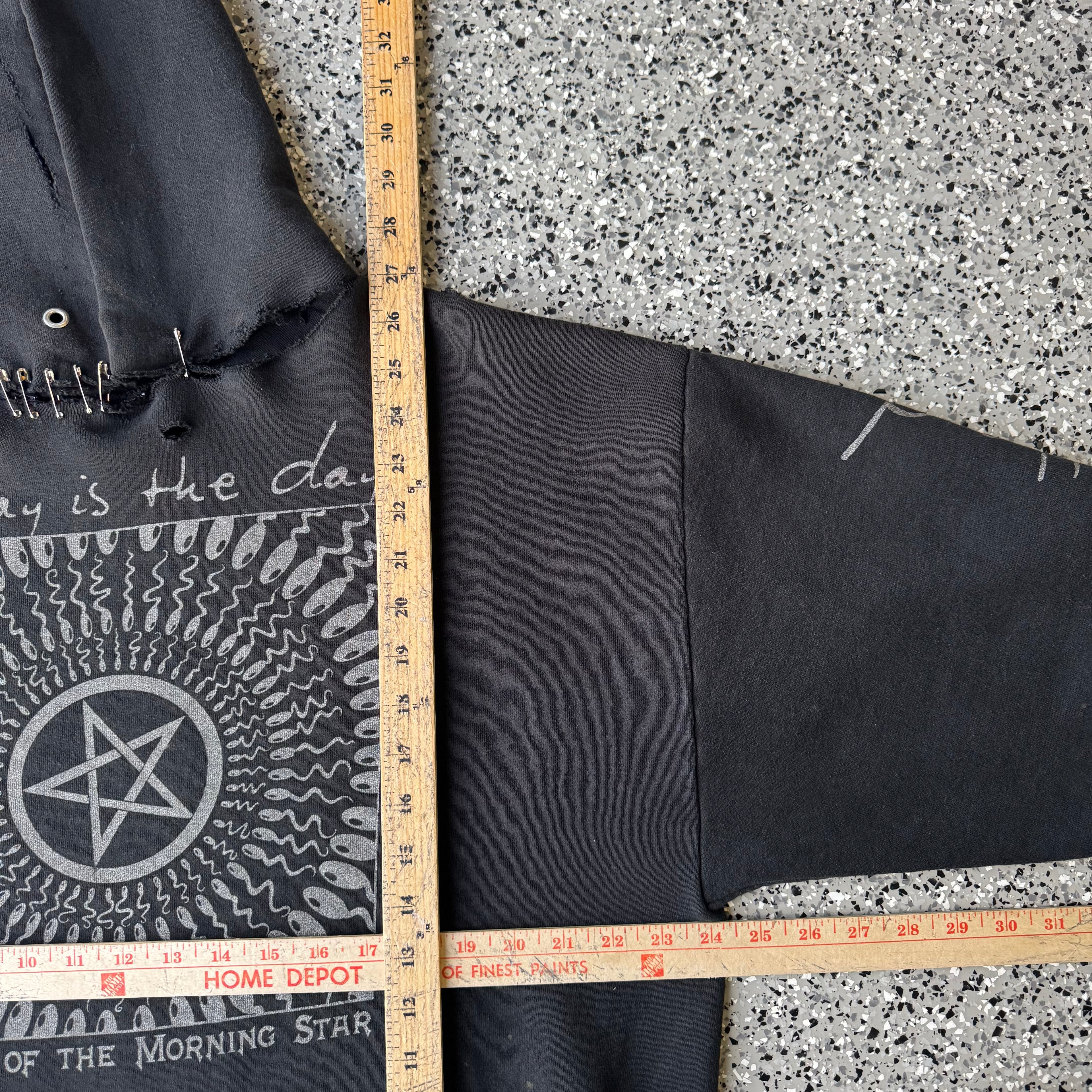 1990s Today Is the Day Thrashed Hoodie “Temple Of the Morning Star”