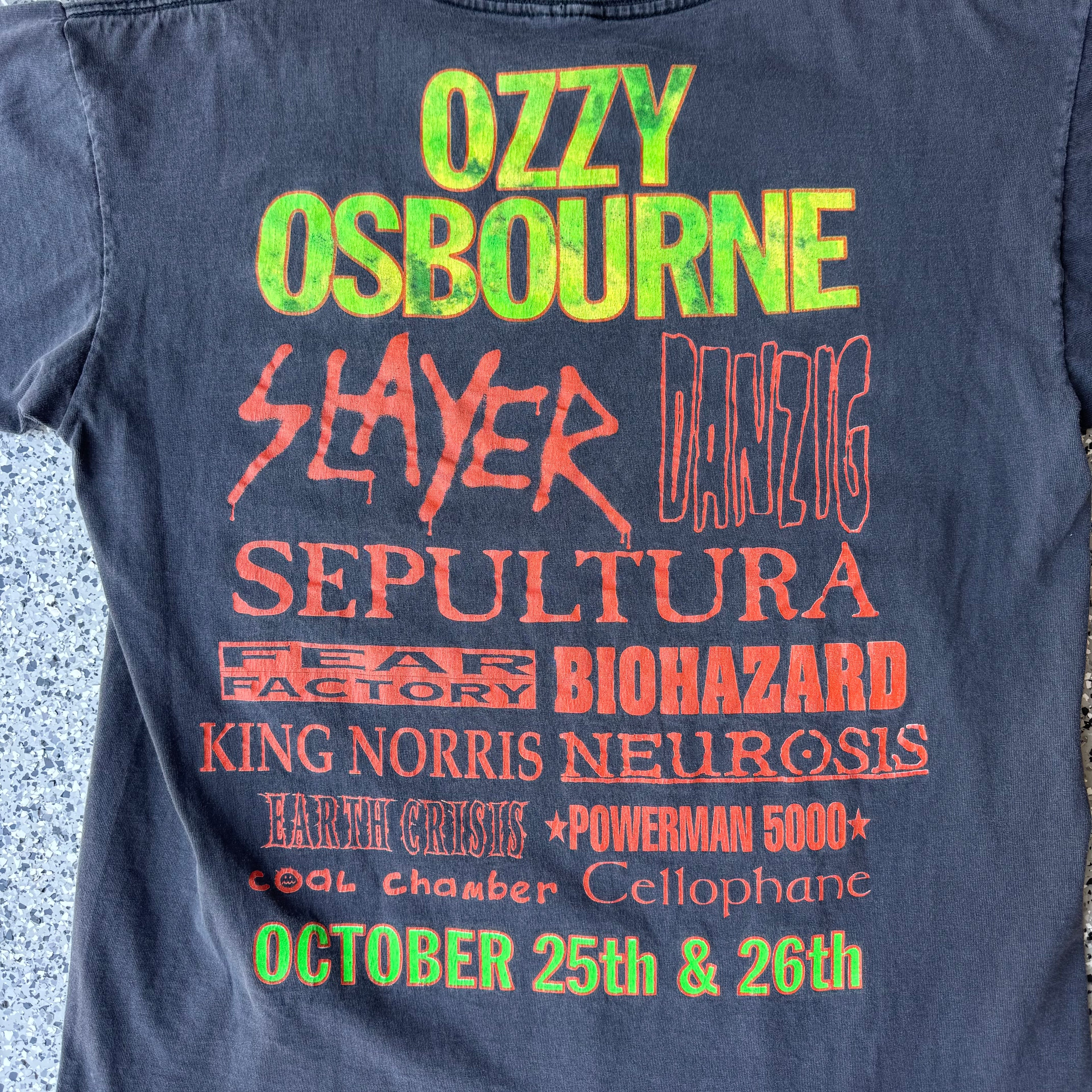 1996 Vintage The Ozz Fest Ozzy Osbourne tour shirt