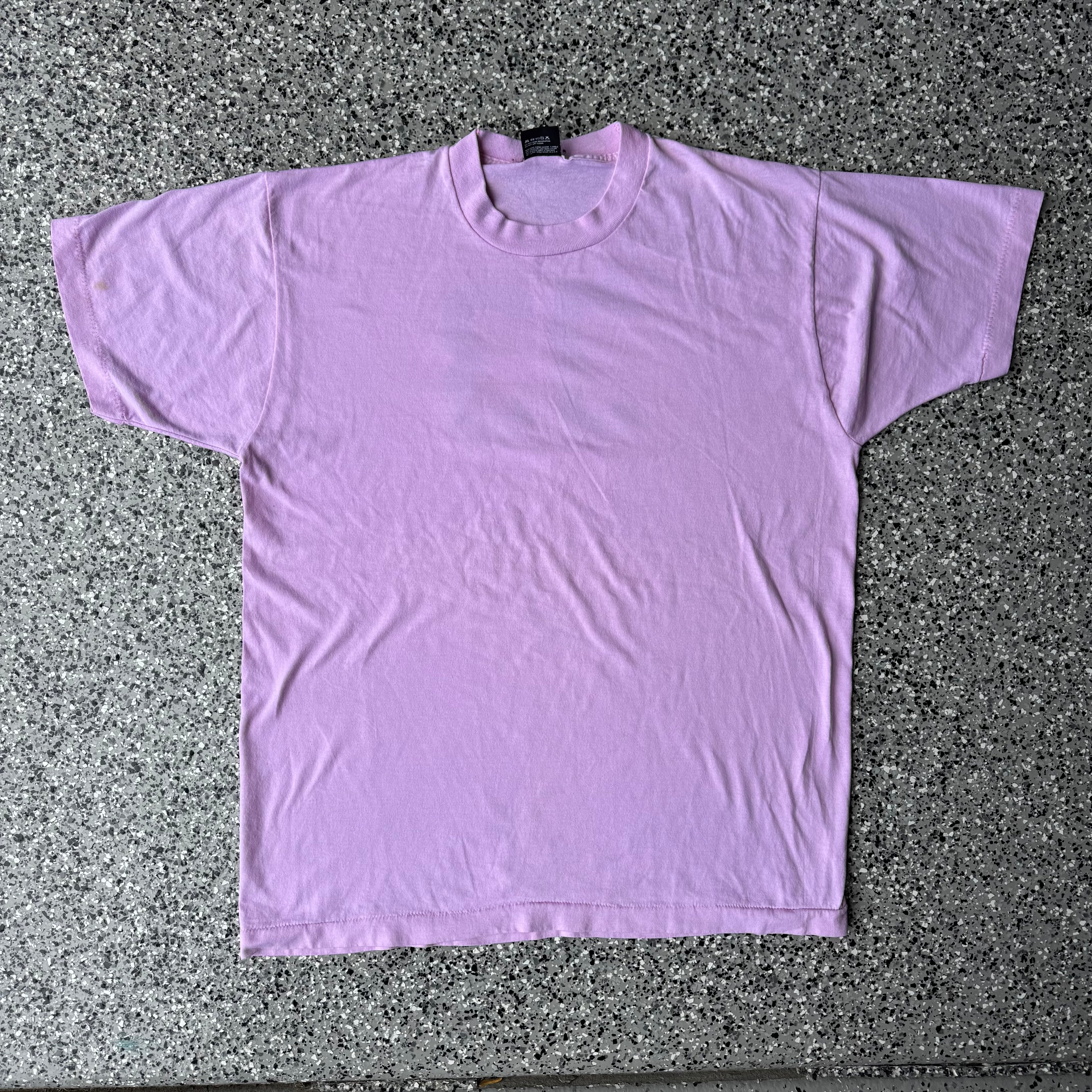 1990s Pink #33 Single Stitch Baby Pink T-Shirt