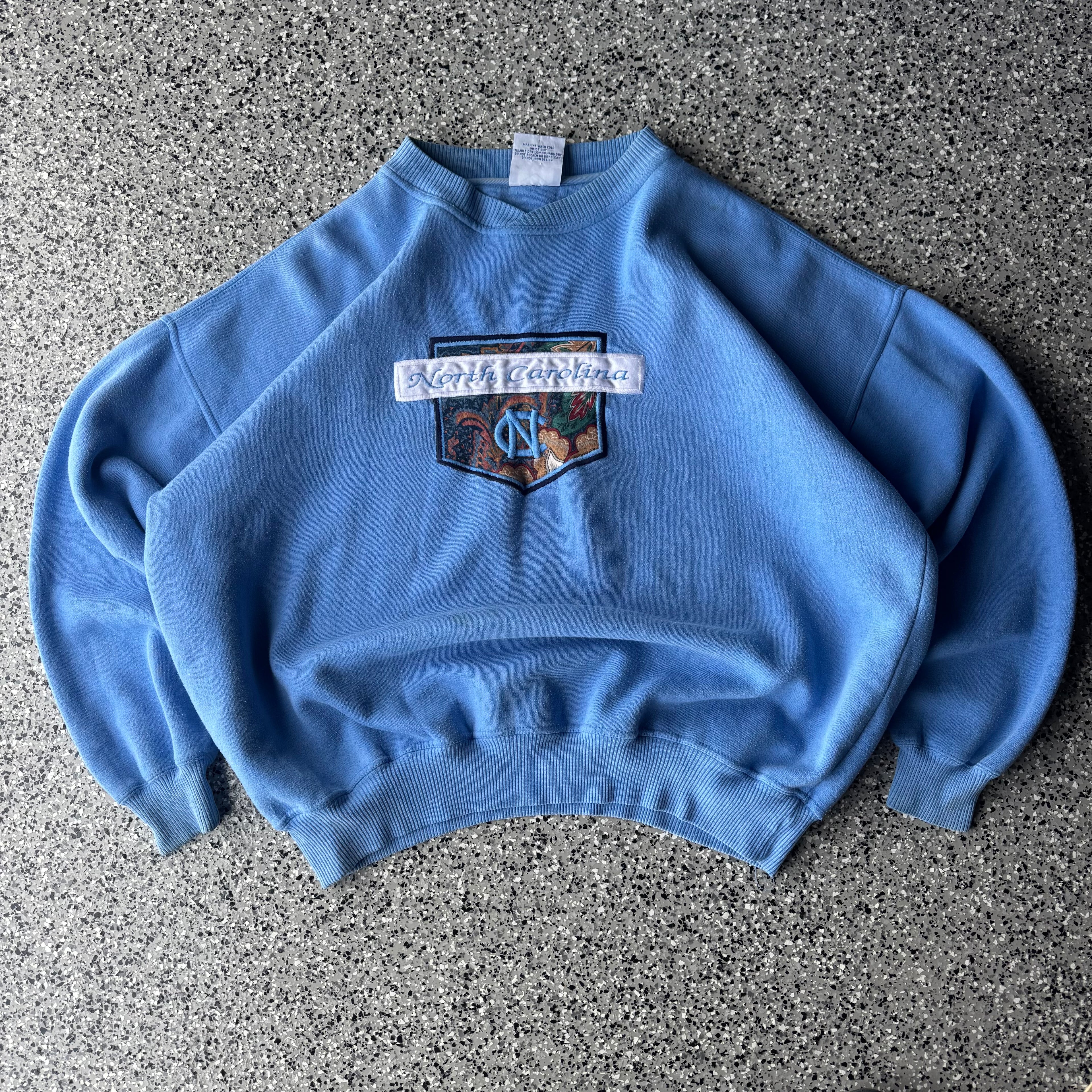 1990s UNC North Carolina Baby blue Crewneck