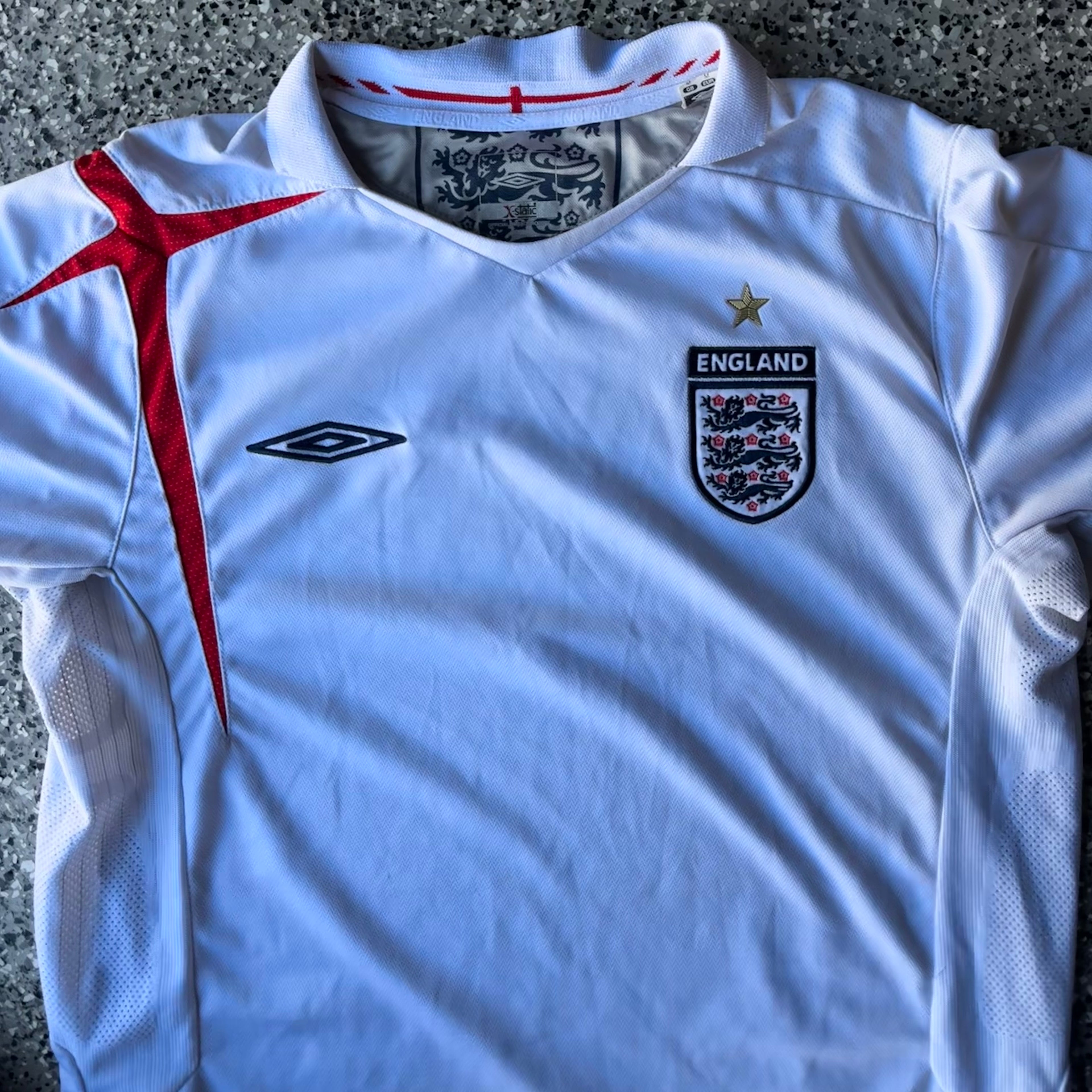 2005/06 Umbro England Soccer Jersey Kit (m)