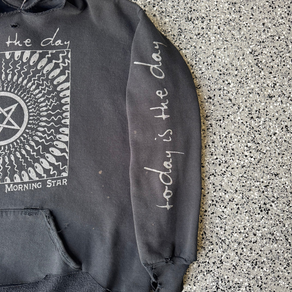 1990s Today Is the Day Thrashed Hoodie “Temple Of the Morning Star”