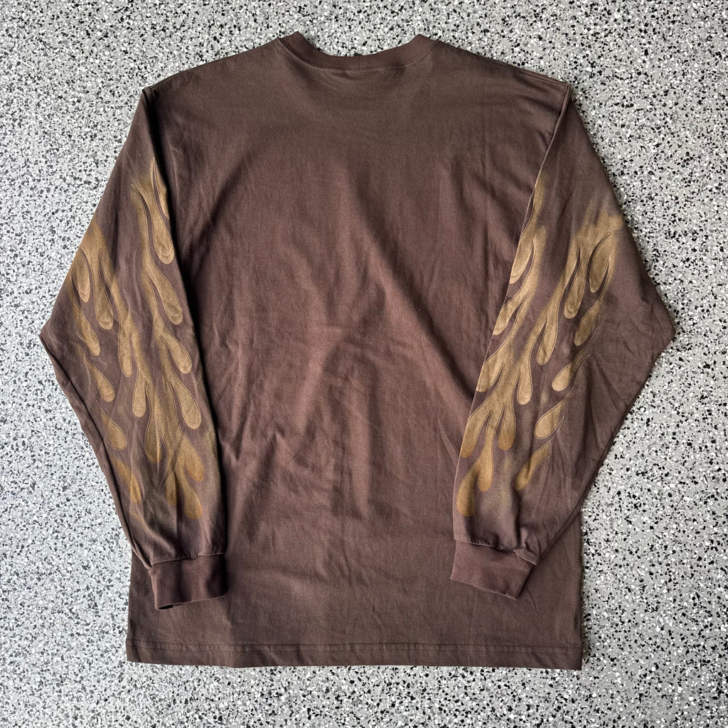 2000s Harley-Davidson Brown Flame L/S