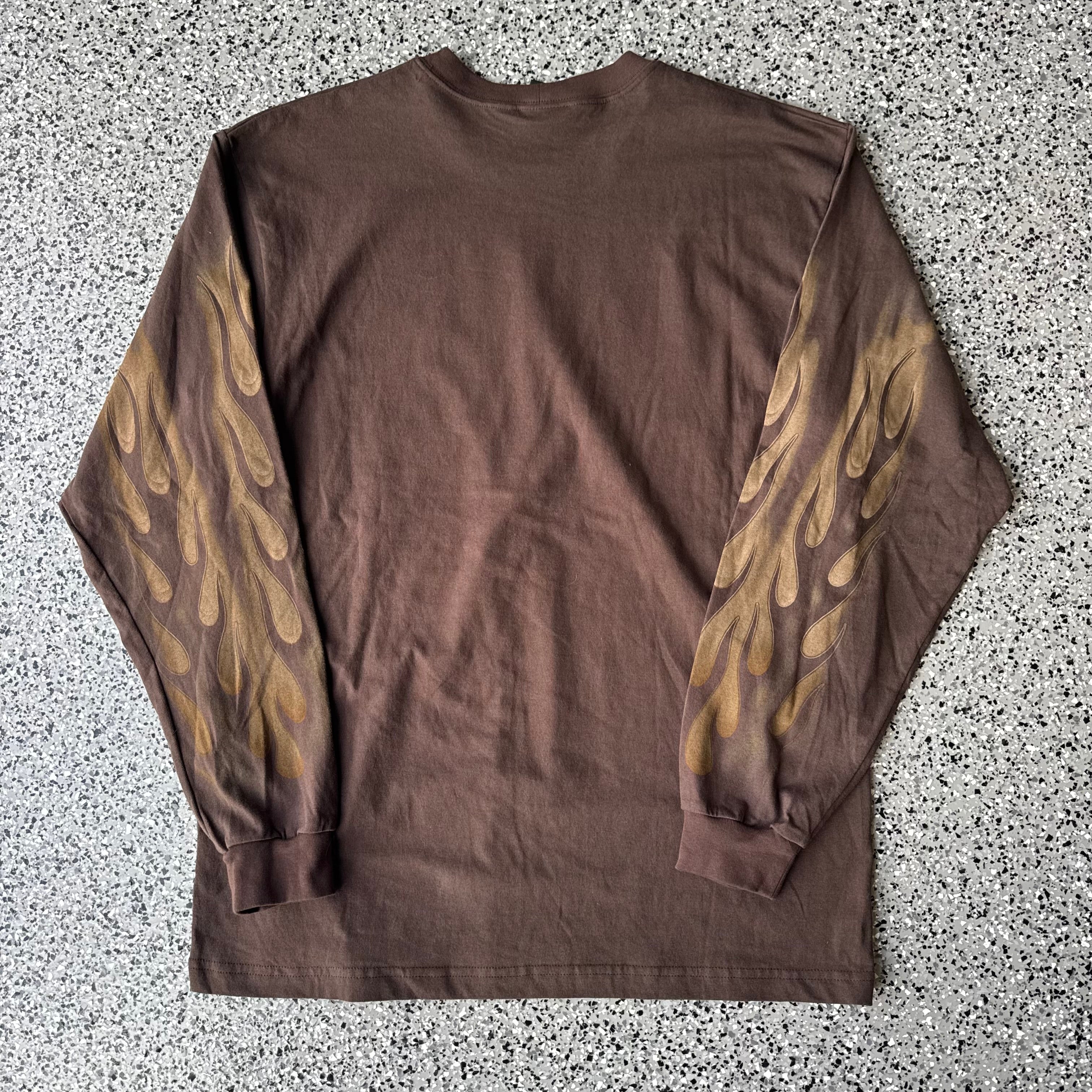 2000s Harley-Davidson Brown Flame L/S
