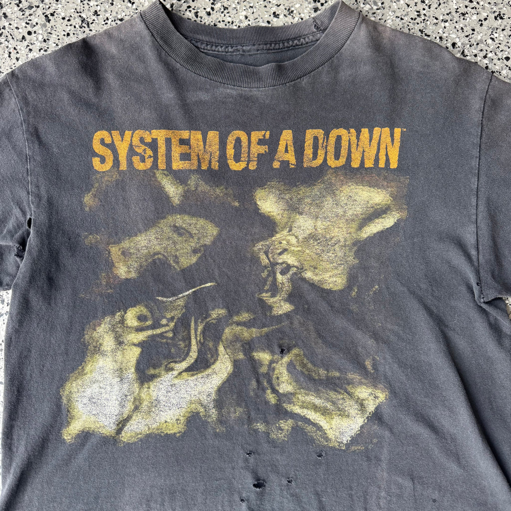 2000s System of a down Trashed T-shirt