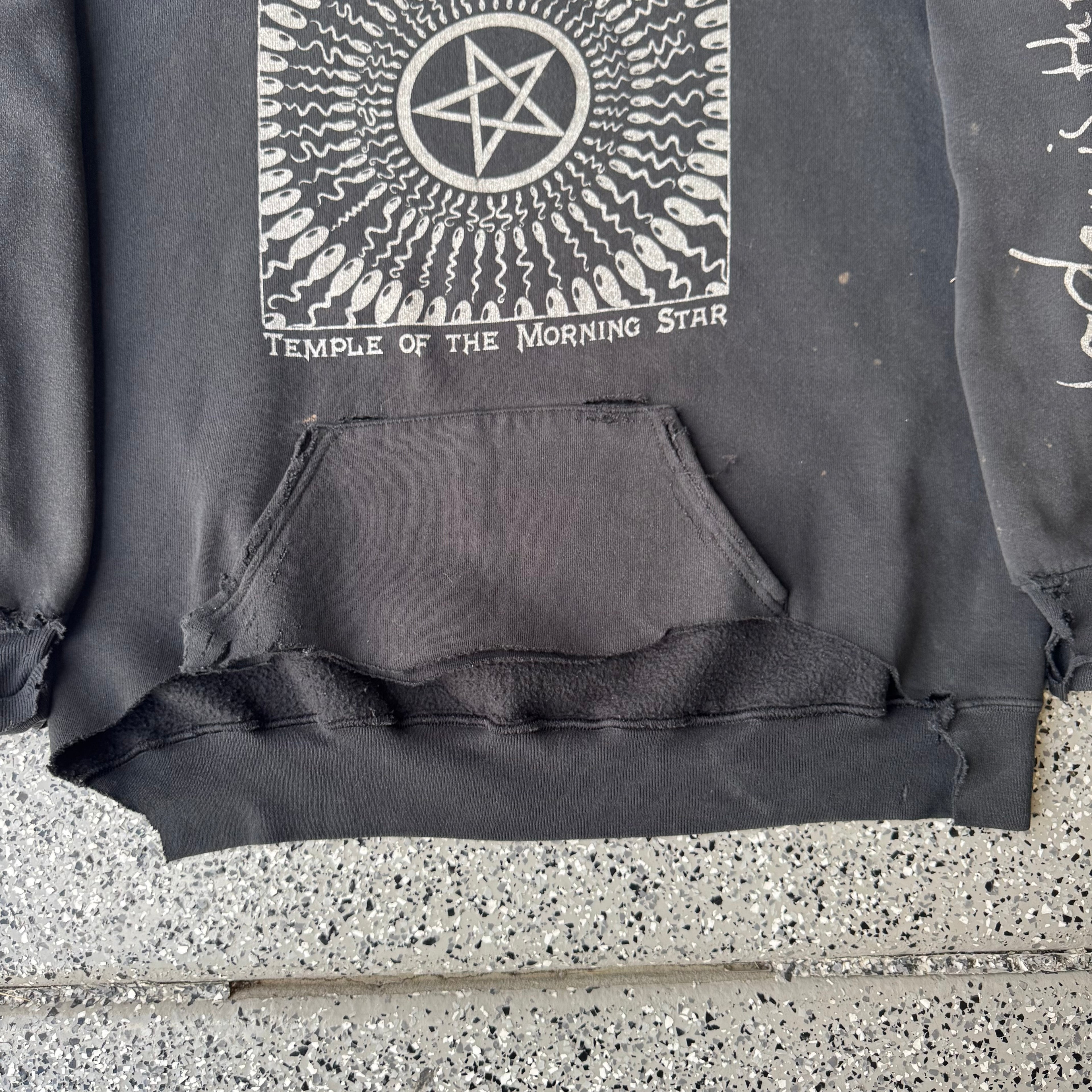 1990s Today Is the Day Thrashed Hoodie “Temple Of the Morning Star”