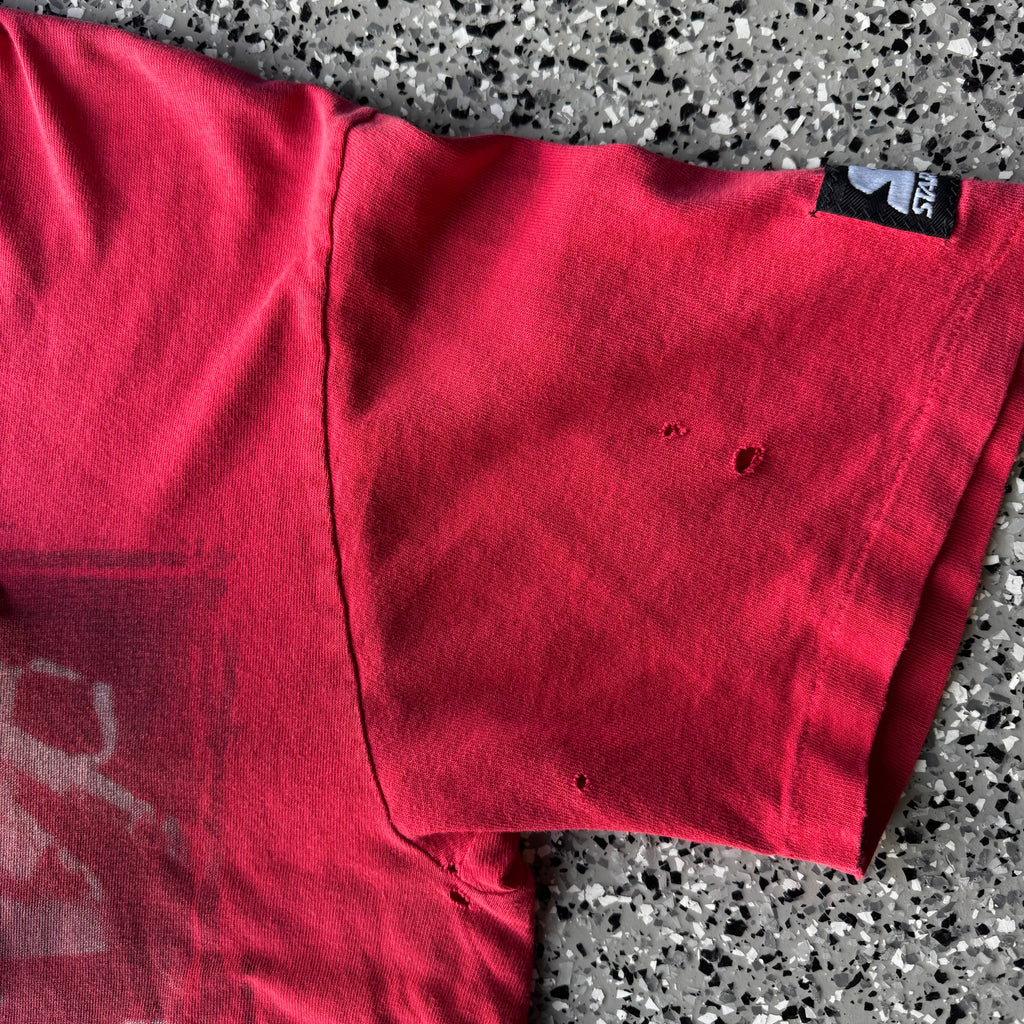 1990s detroit Red wings hockey distressed shirt (M)