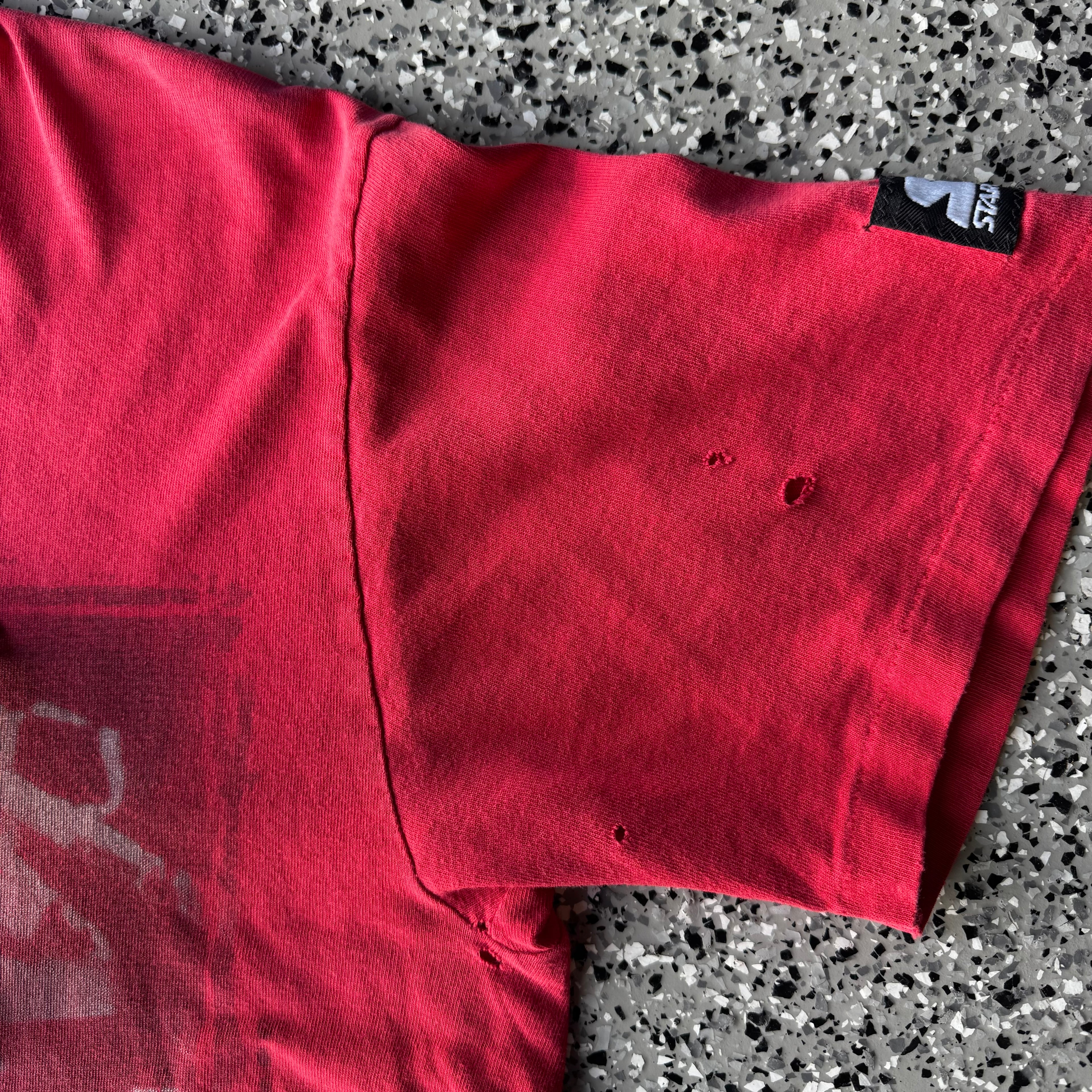 1990s detroit Red wings hockey distressed shirt (M)