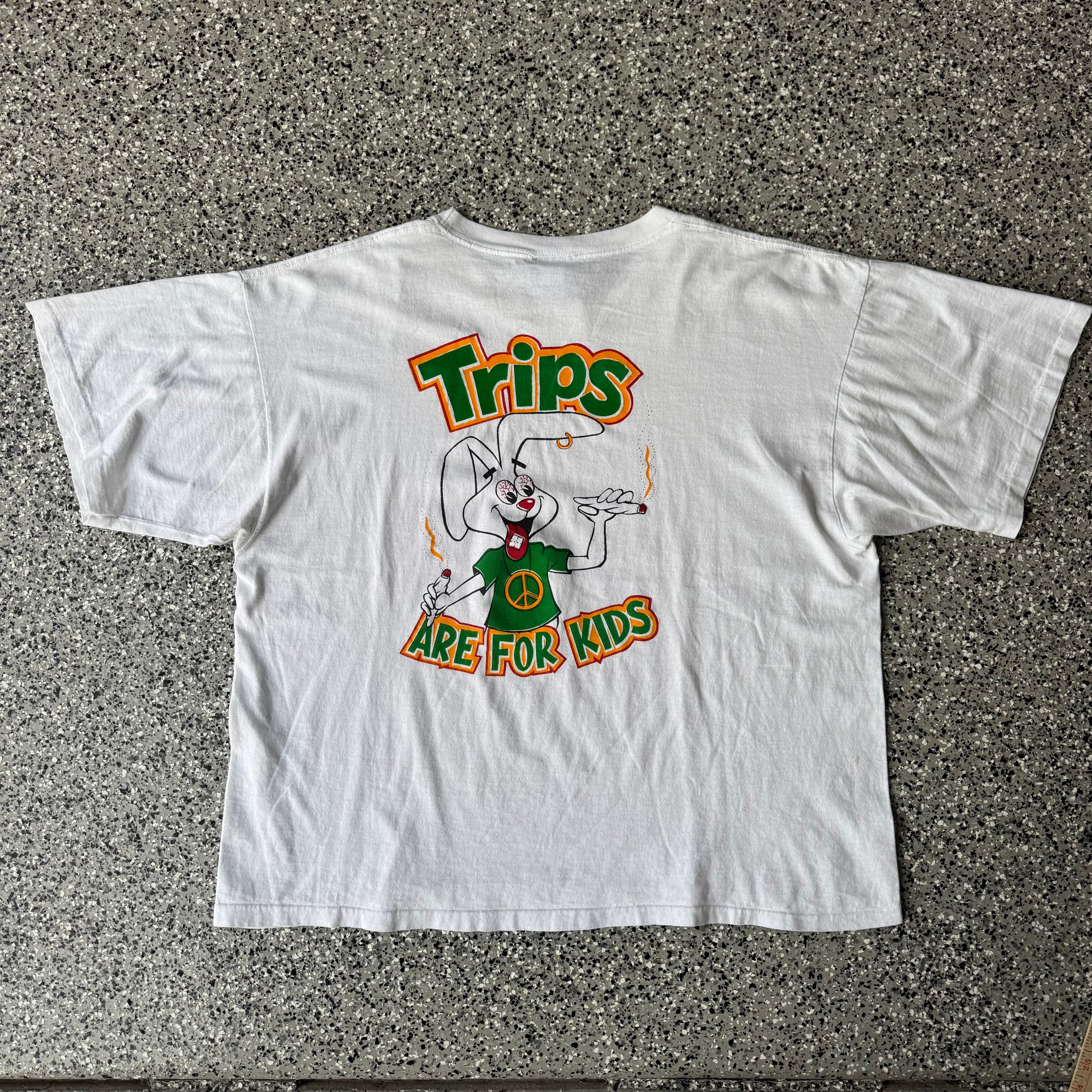 1990s “Trips Are for Kids” Trix Parody T-shirt