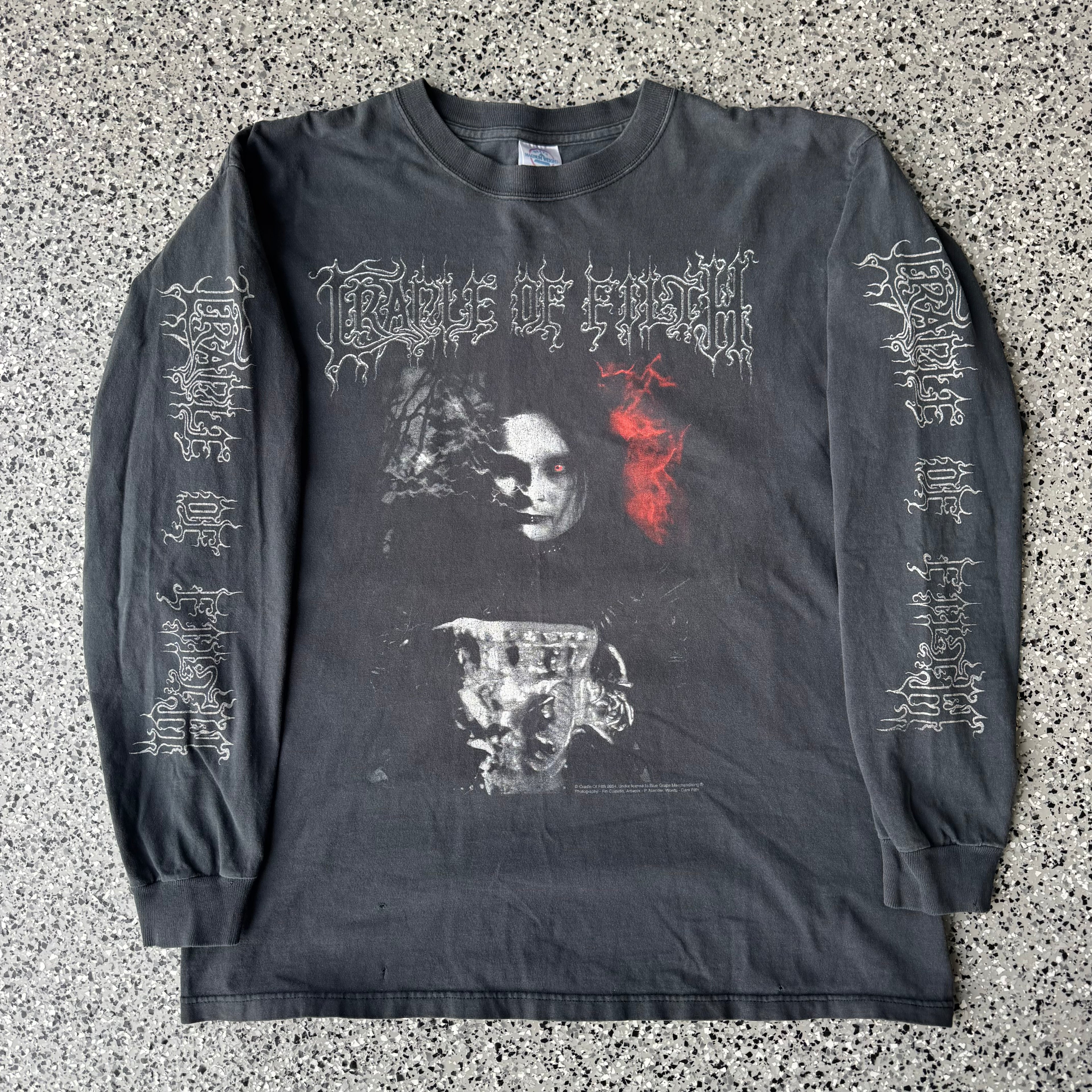 2004 Cradle of filth “Black is my heart” L/S Distressed