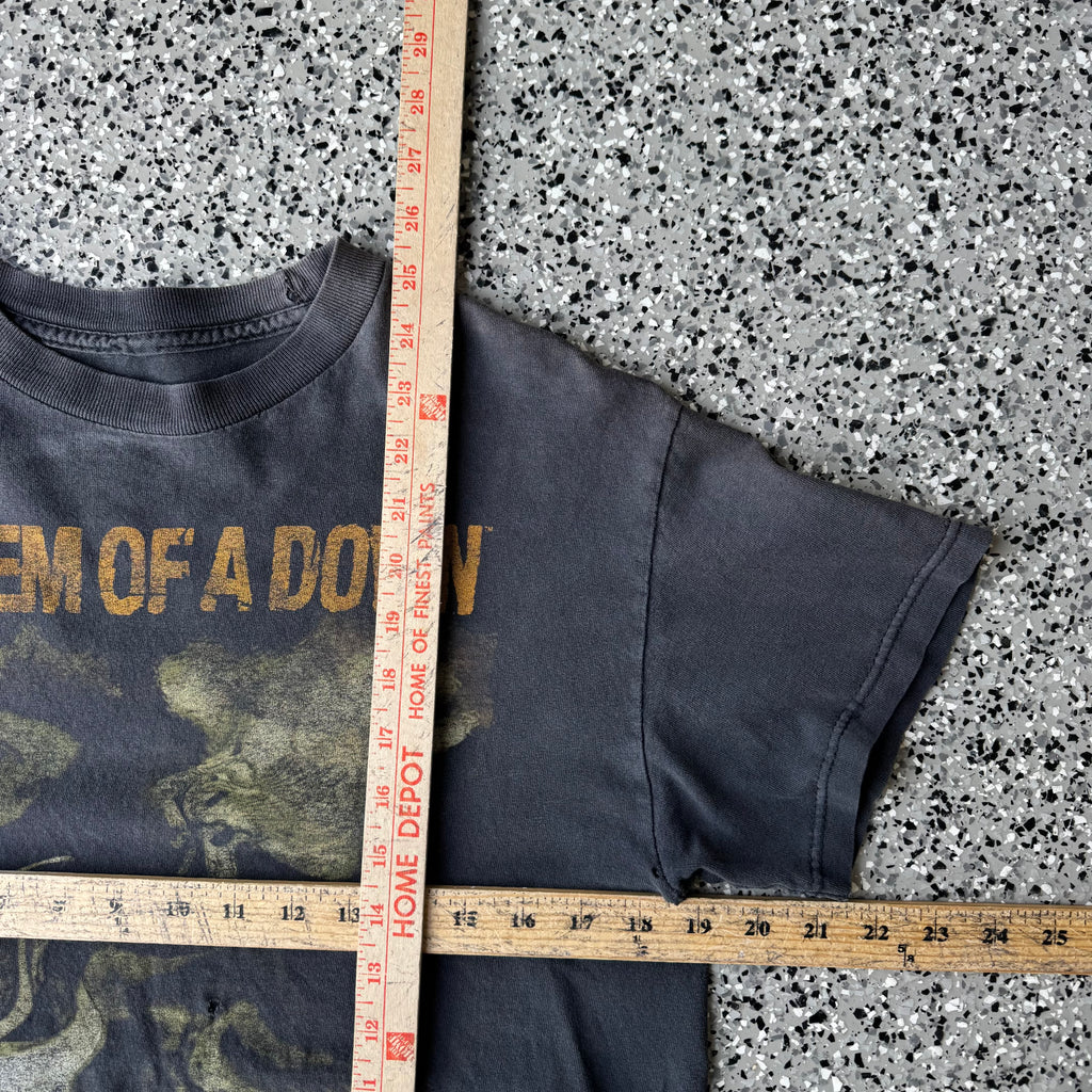 2000s System of a down Trashed T-shirt