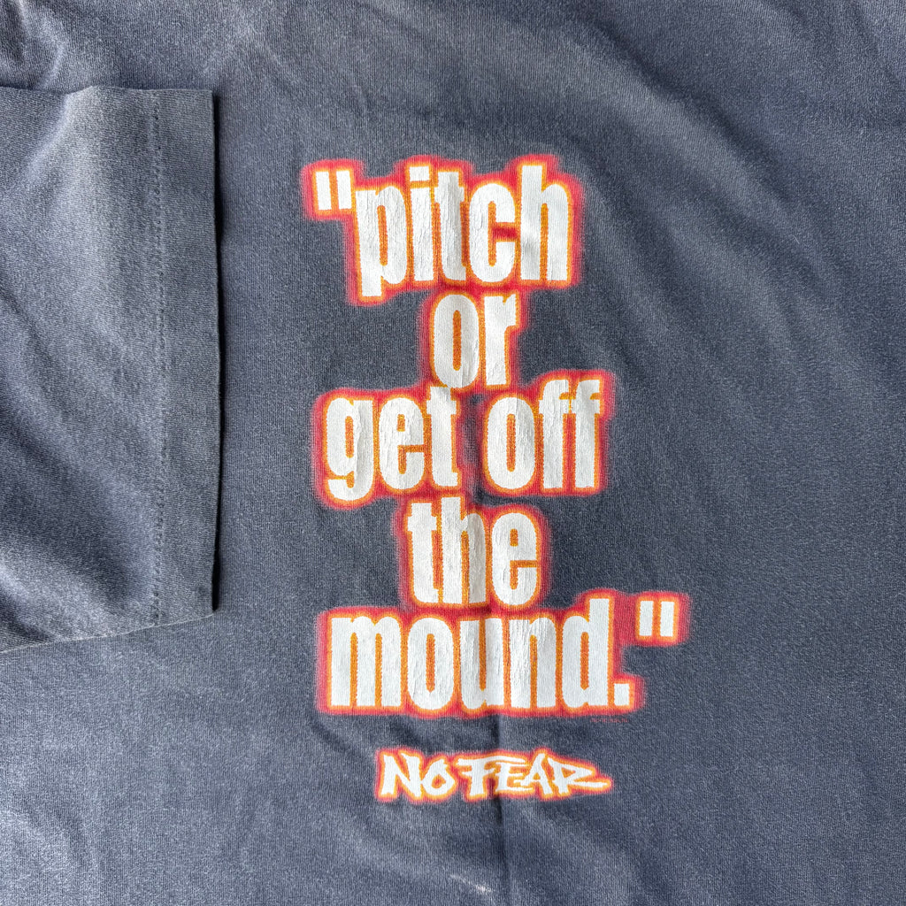 1990s No Fear “Pitch Or get off the Mound” Baseball Single Stitch T-shirts (XL)