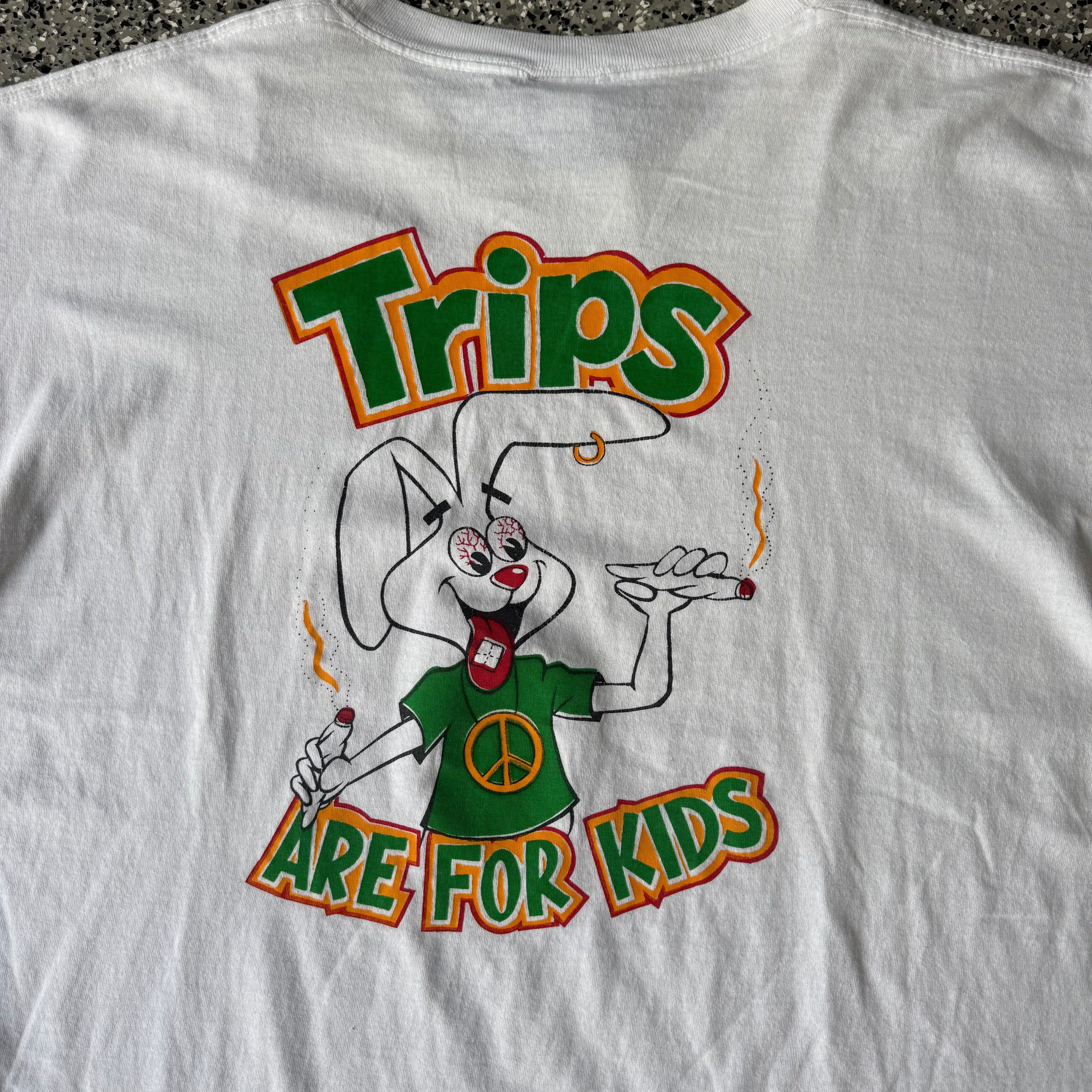 1990s “Trips Are for Kids” Trix Parody T-shirt
