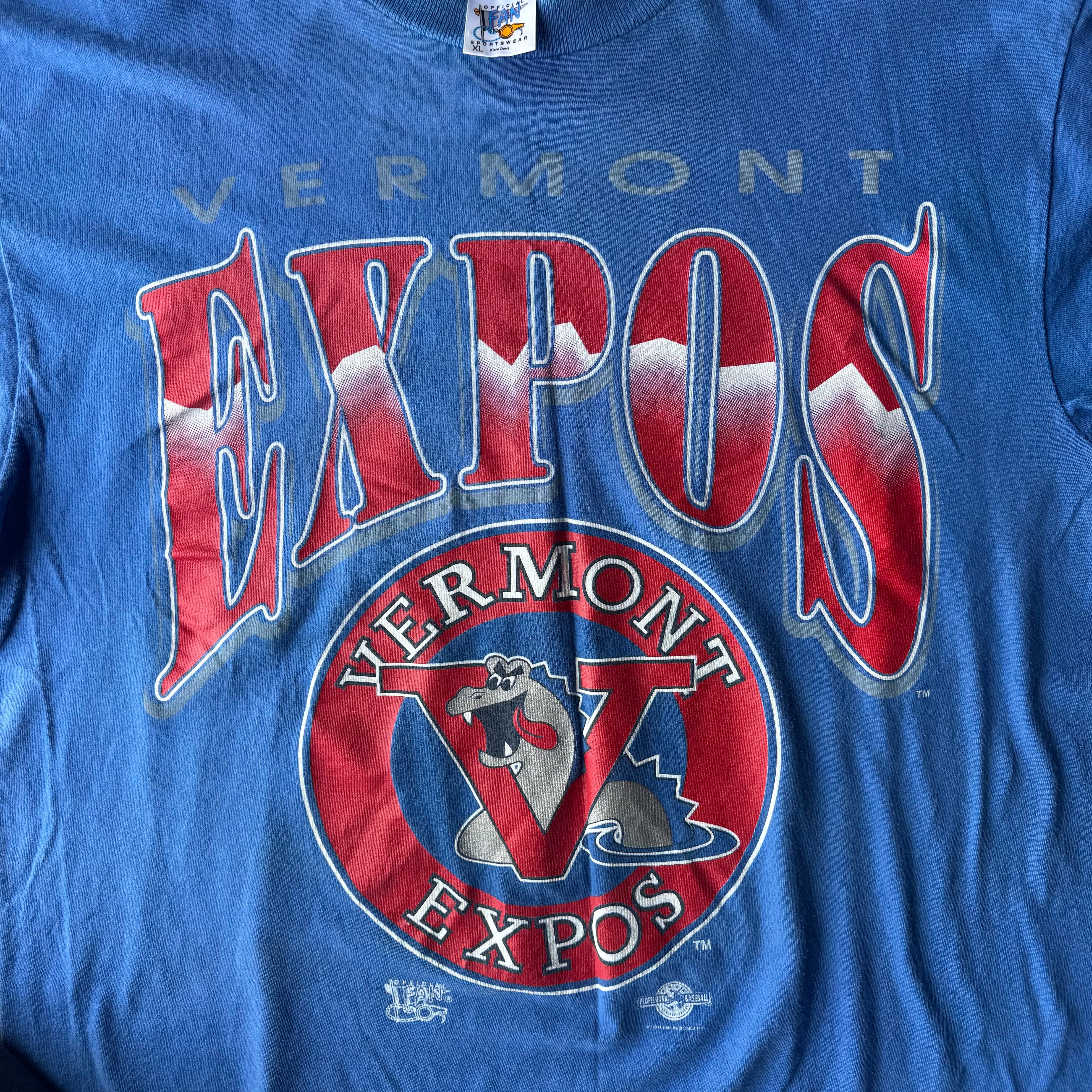 1990s Vermont Expos Baseball Minor league shirt (XL)