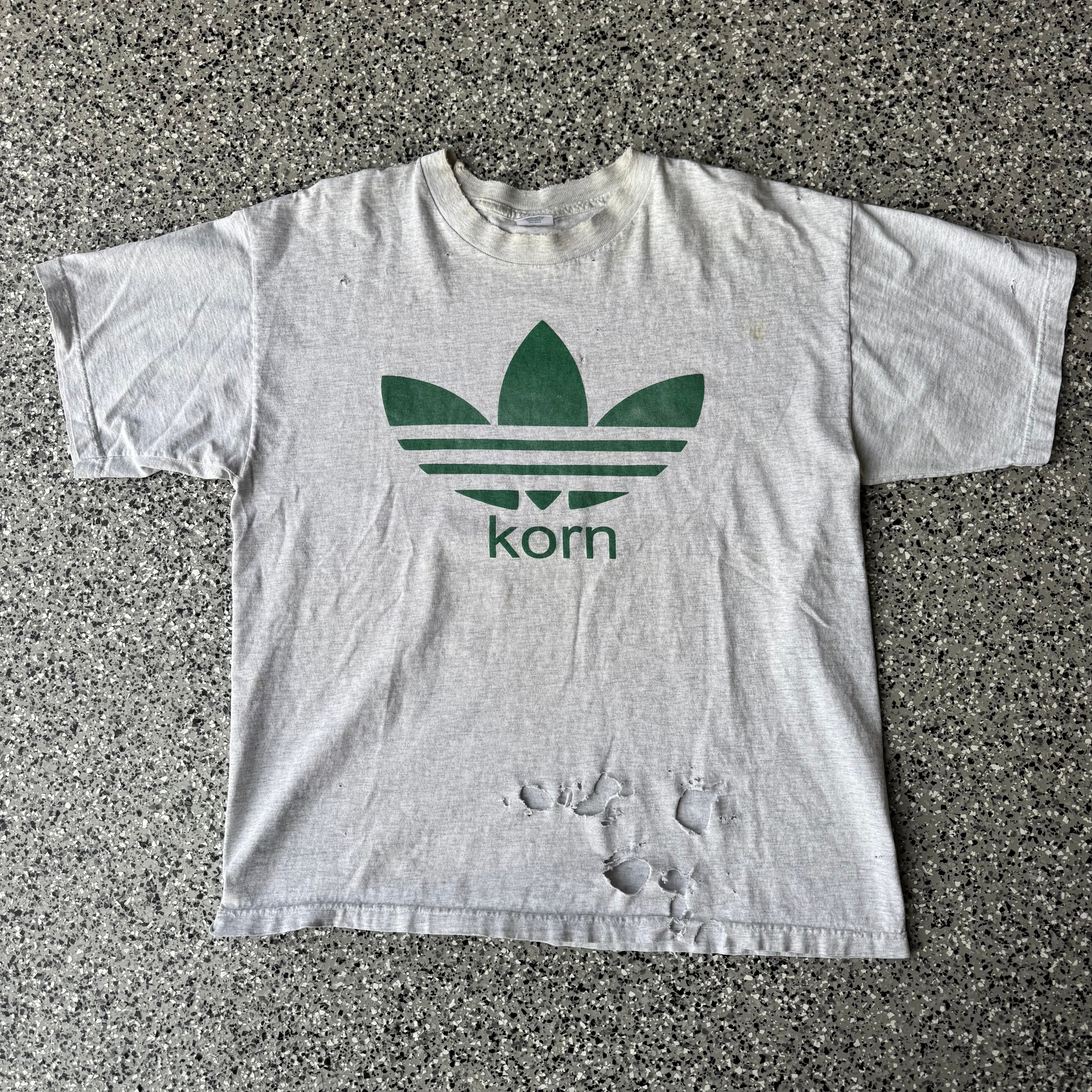 1990s Korn Weed Adidas Bootleg T-shirt