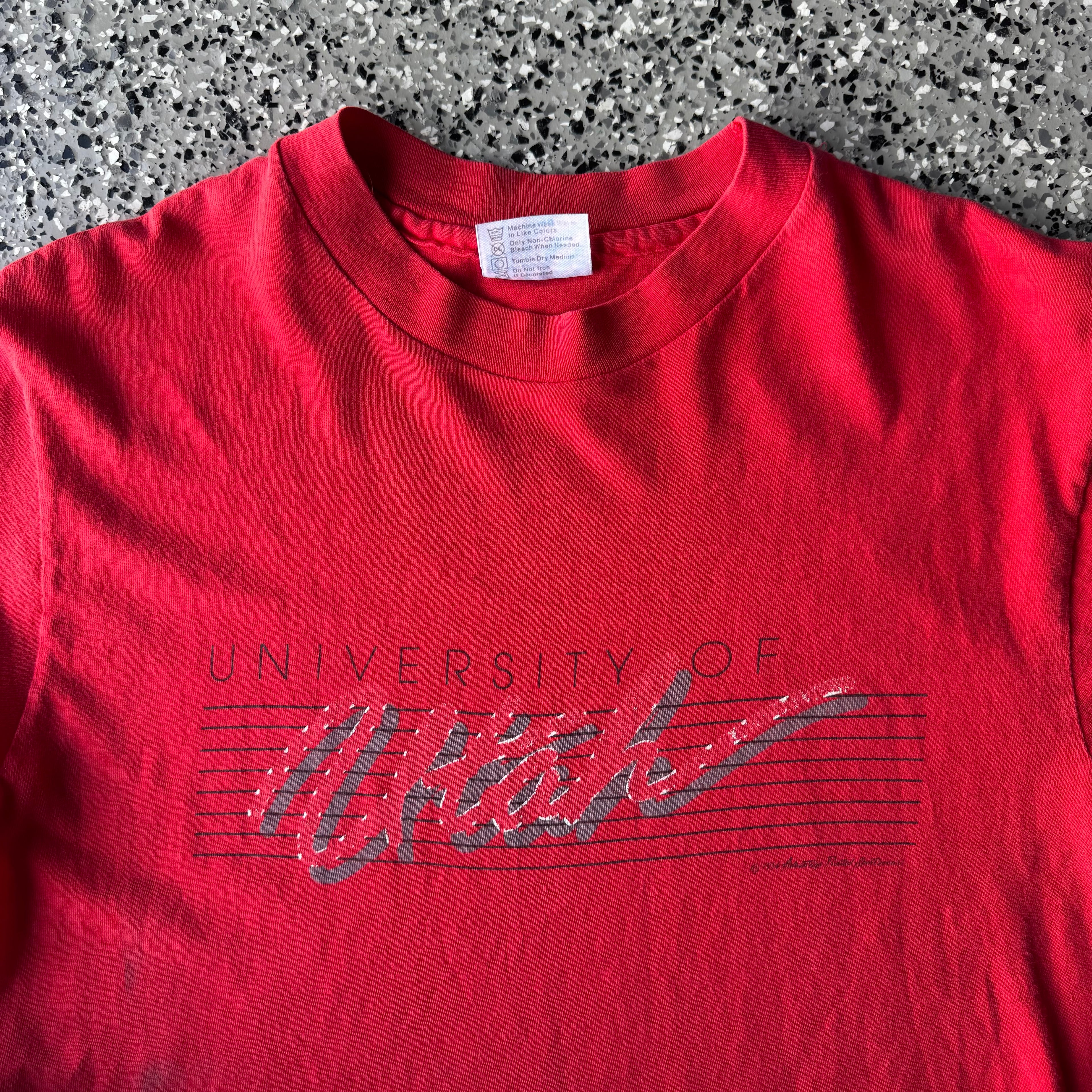 1990s University of Utah Utes football red t-shirt (M)