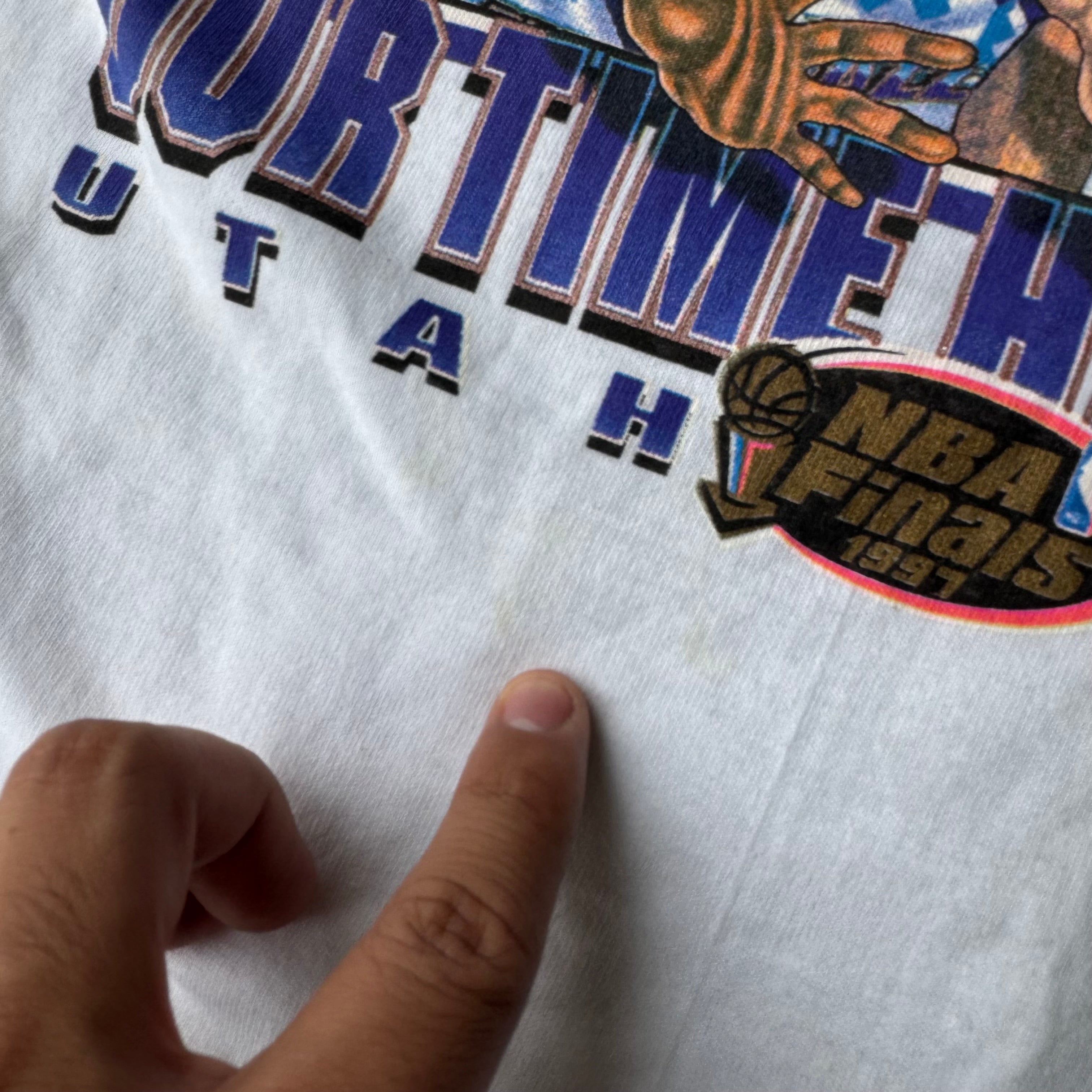 1997 Nba Utah Jazz Champs Character T-shirt