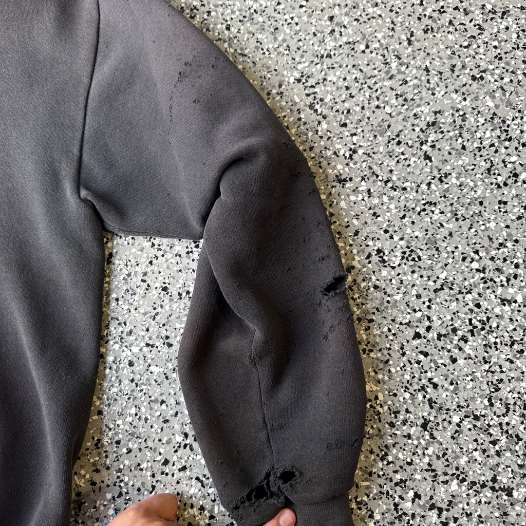 1990s Harley-davidson flame sleeve Faded & distressed Hoodie