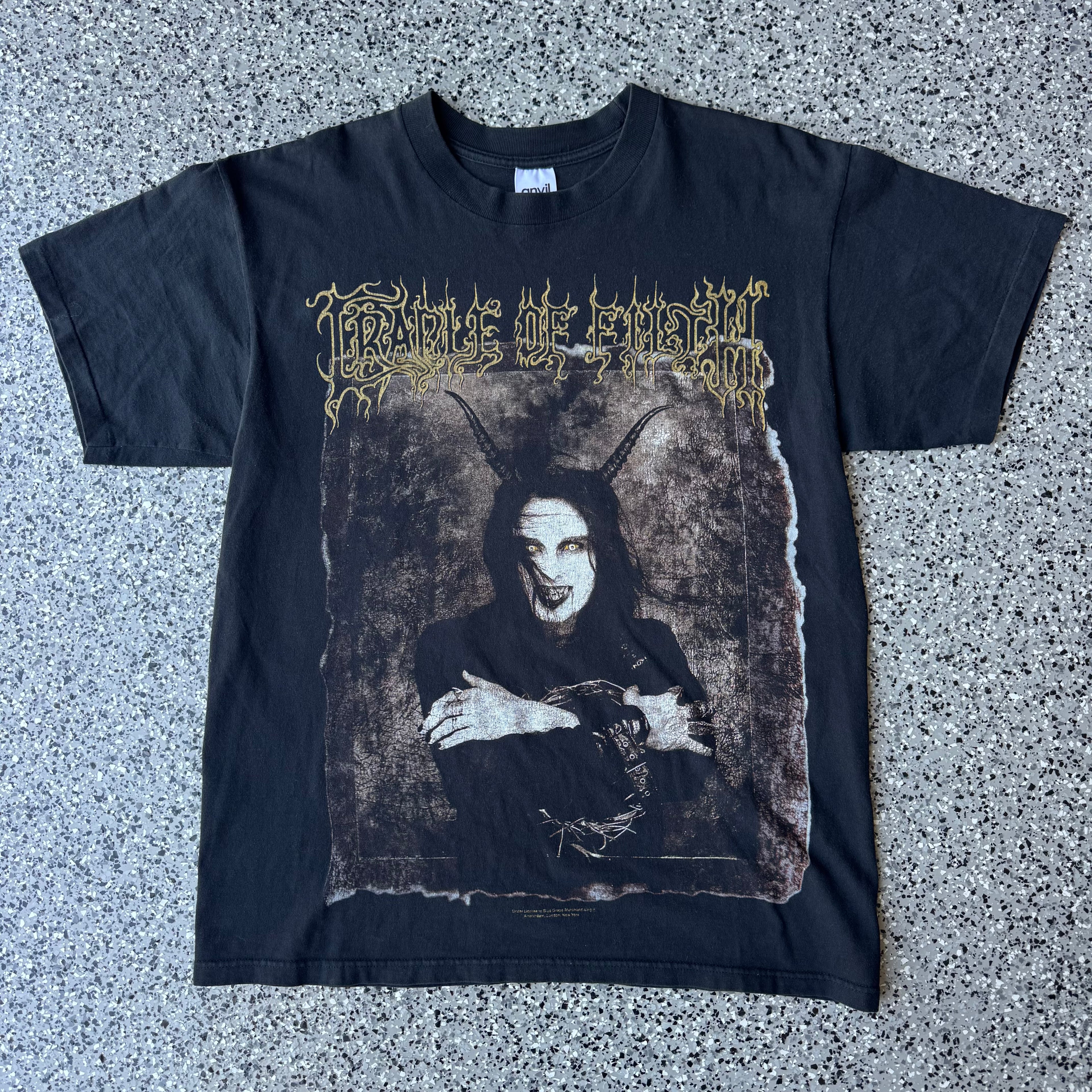 1998 Cradle of filth “The wall-eyed vain & insane” T-shirt Single stitch