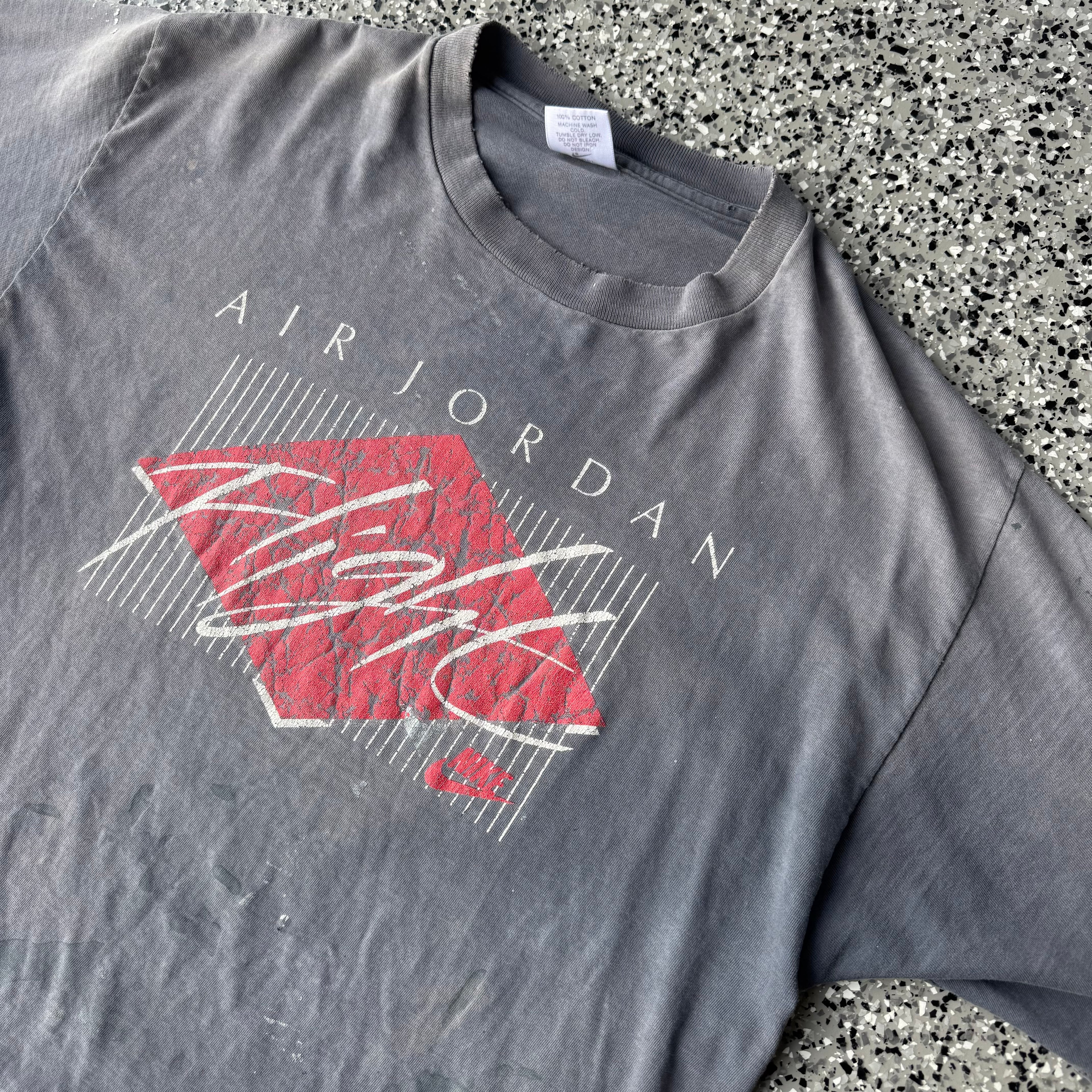 1990s Nike Air Jordan 4 Flight Faded T-Shirt *FREE*