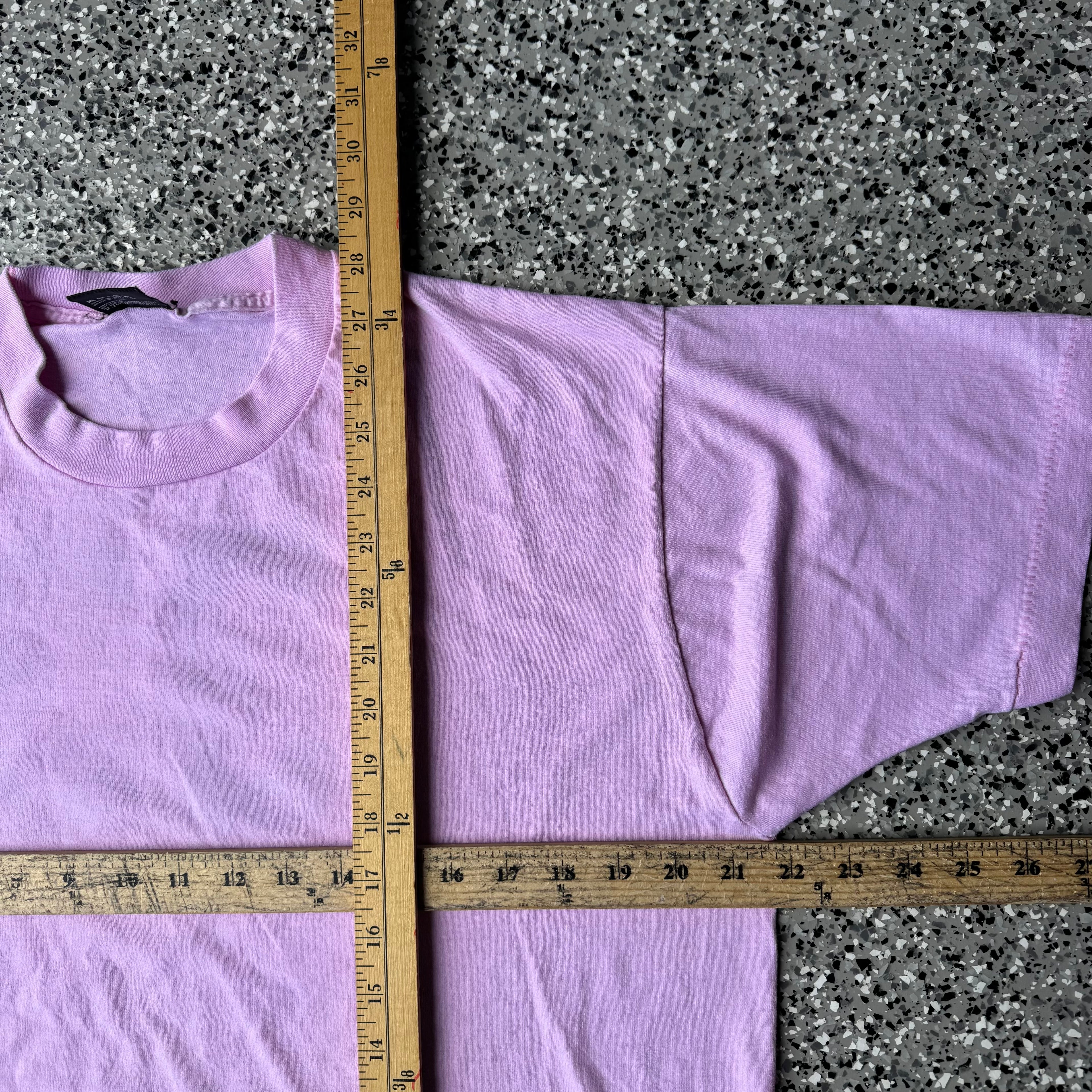 1990s Pink #33 Single Stitch Baby Pink T-Shirt