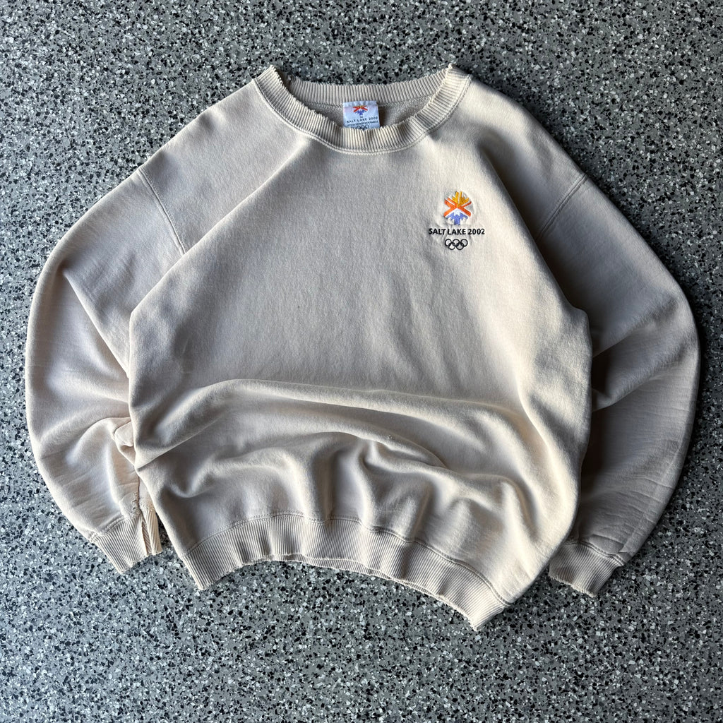 2002 Salt Lake Olympics Crewneck cream (M)
