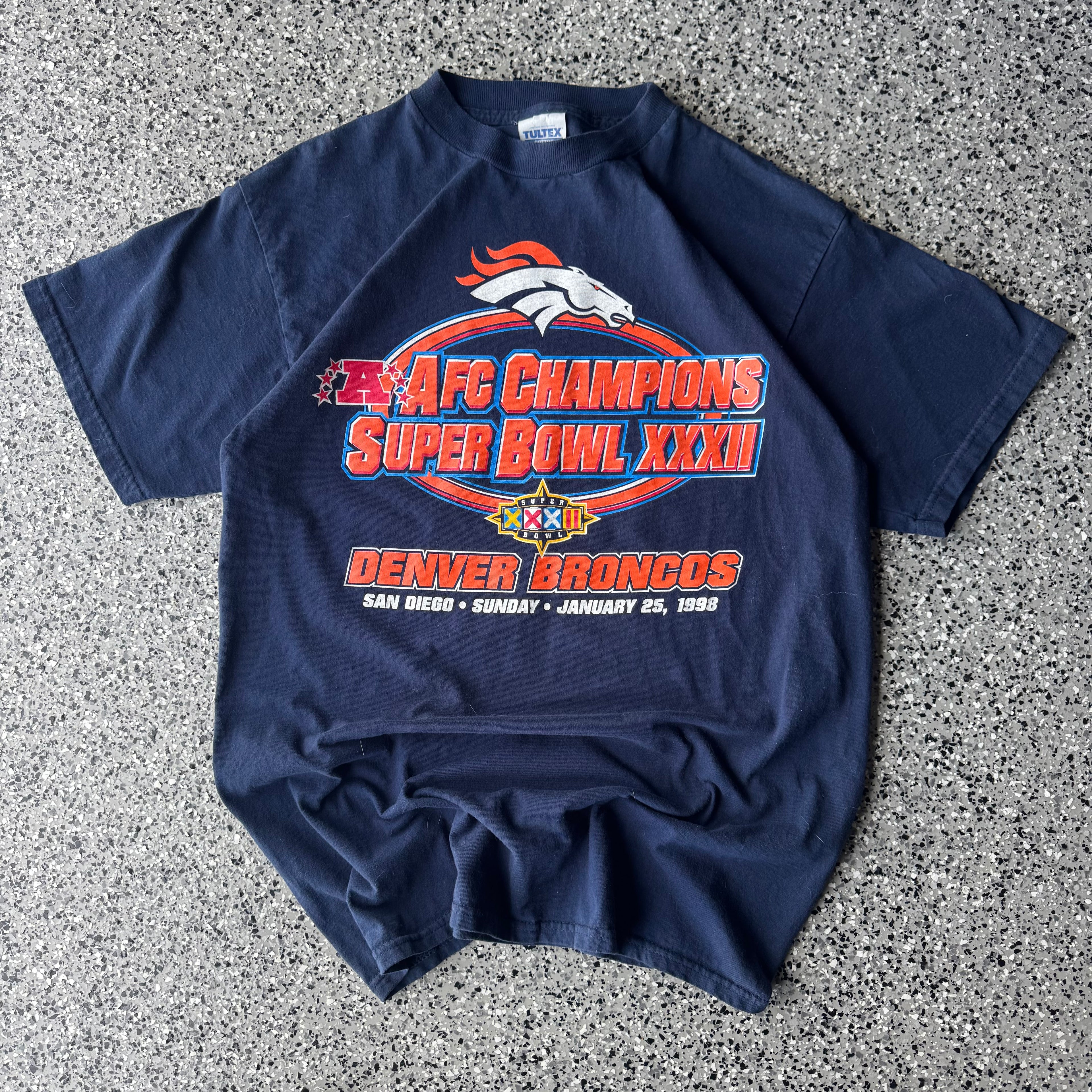 1990s Denver broncos Super bowl champions T-shirt (L)