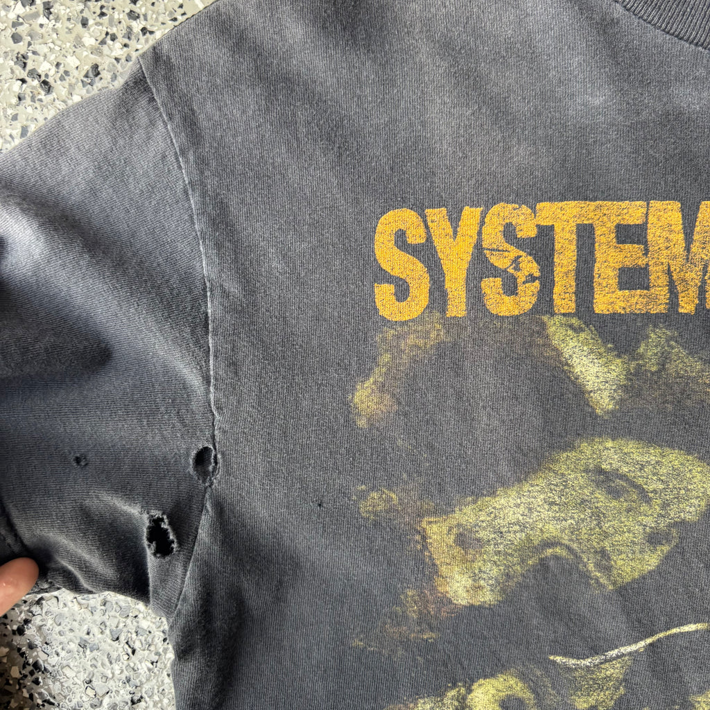 2000s System of a down Trashed T-shirt