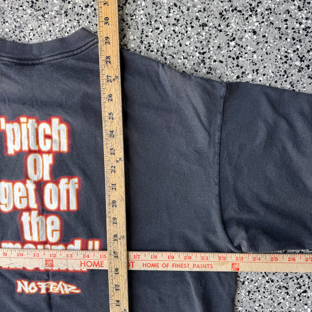 1990s No Fear “Pitch Or get off the Mound” Baseball Single Stitch T-shirts (XL)