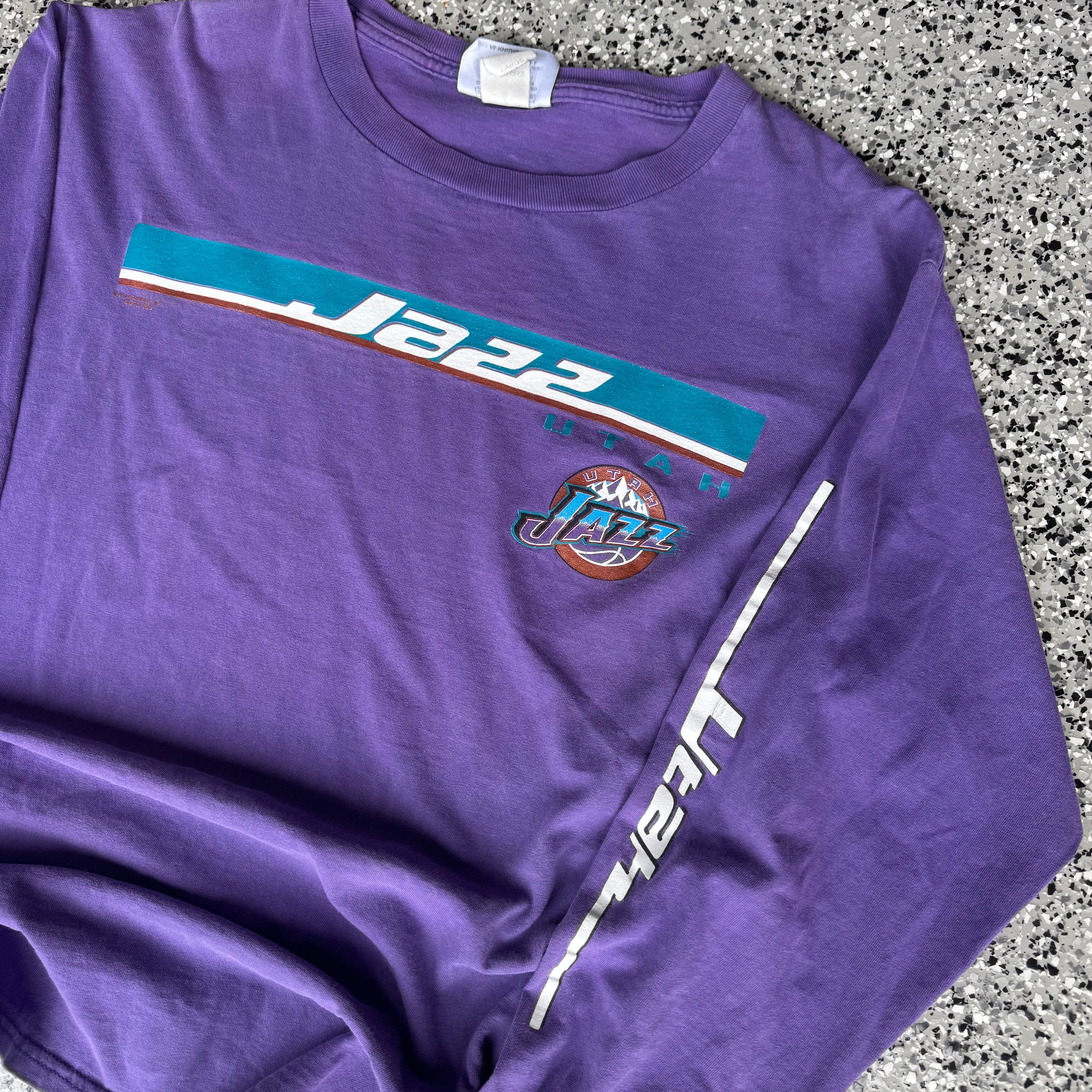 1990s Utah Jazz Long sleeve T-Shirt