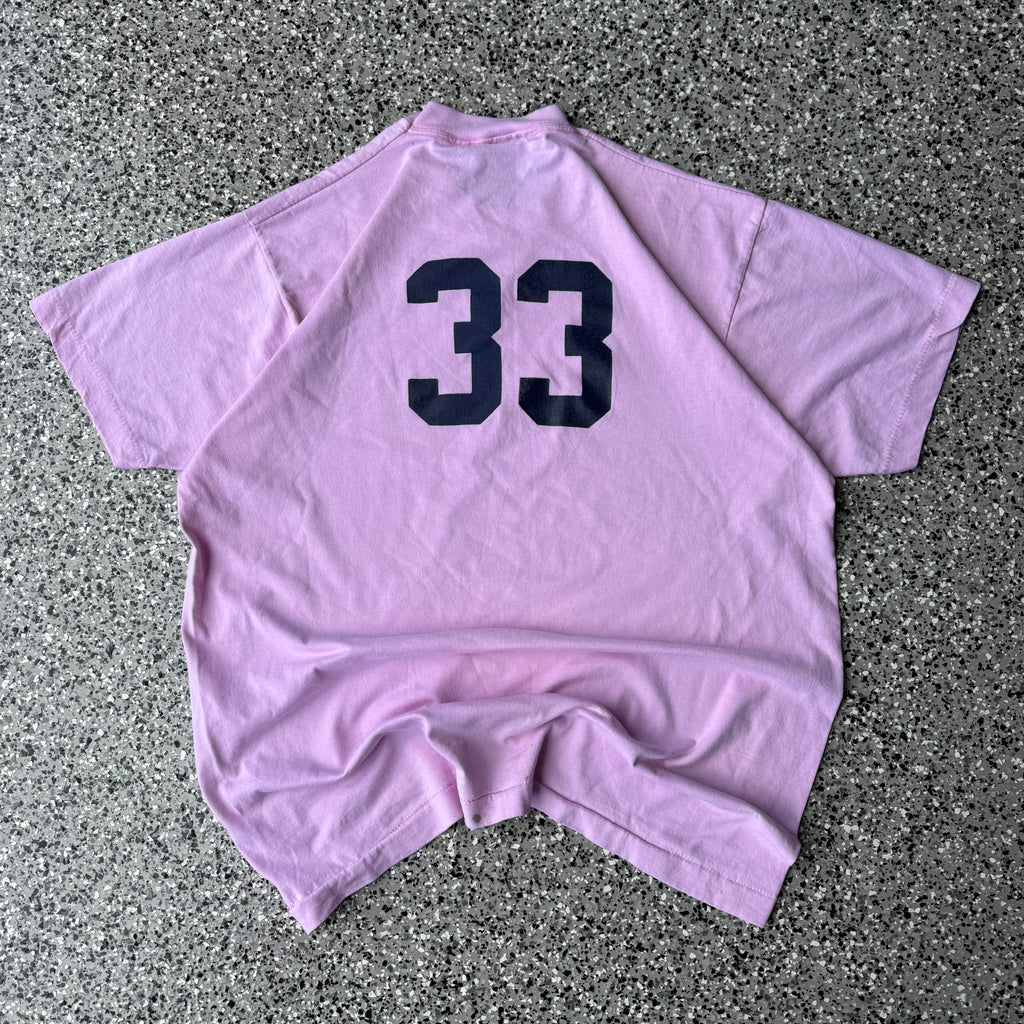1990s Pink #33 Single Stitch Baby Pink T-Shirt