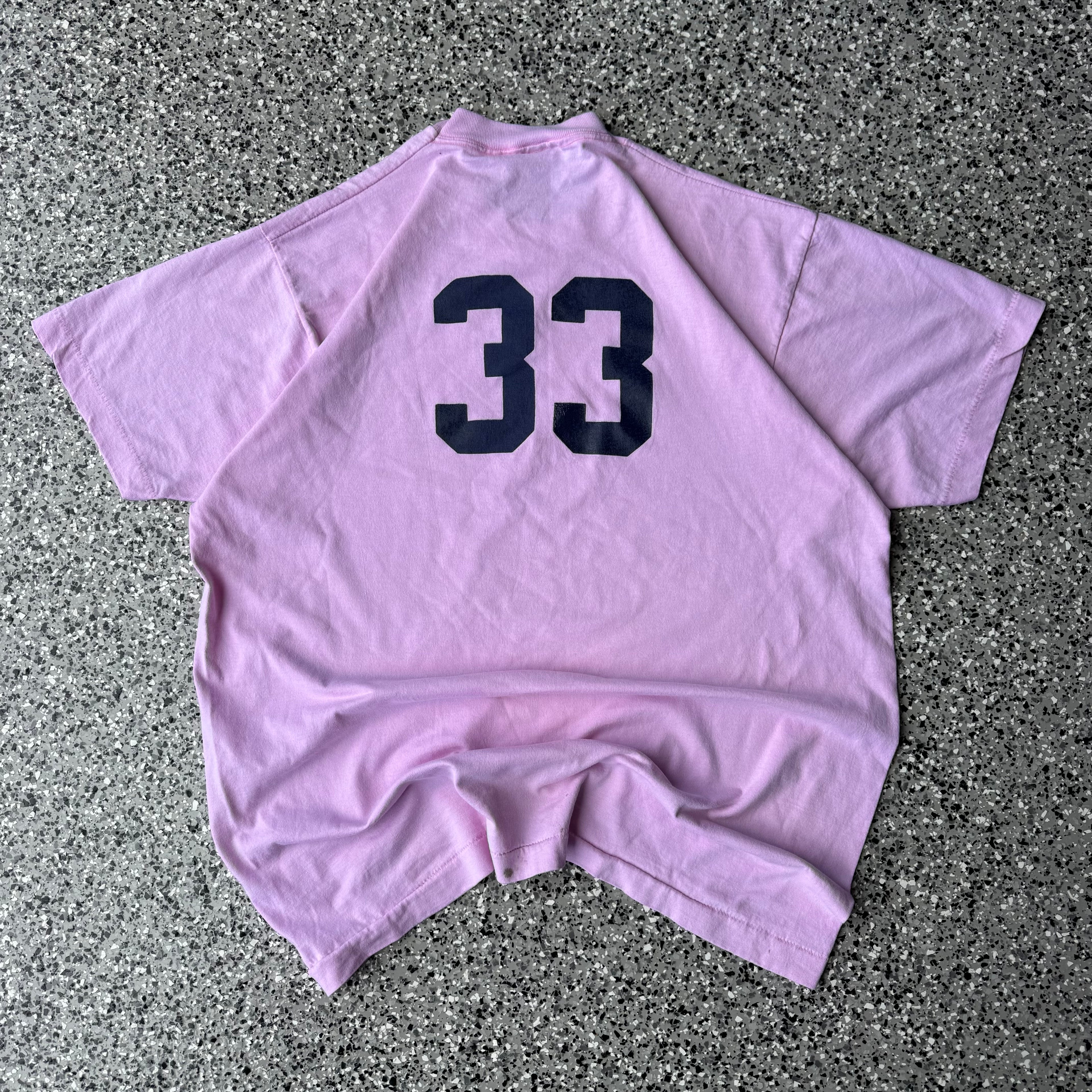 1990s Pink #33 Single Stitch Baby Pink T-Shirt