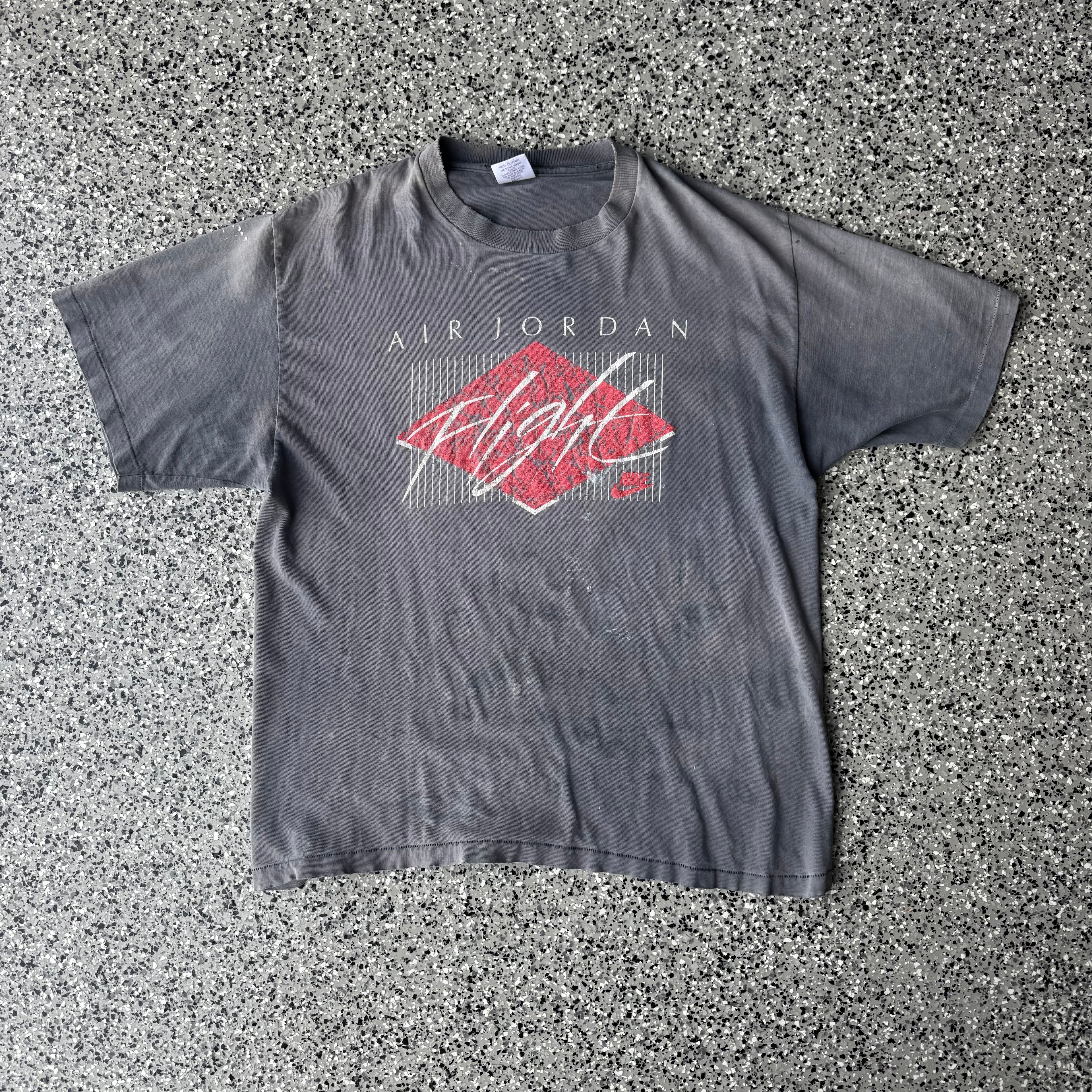 1990s Nike Air Jordan 4 Flight Faded T-Shirt *FREE*