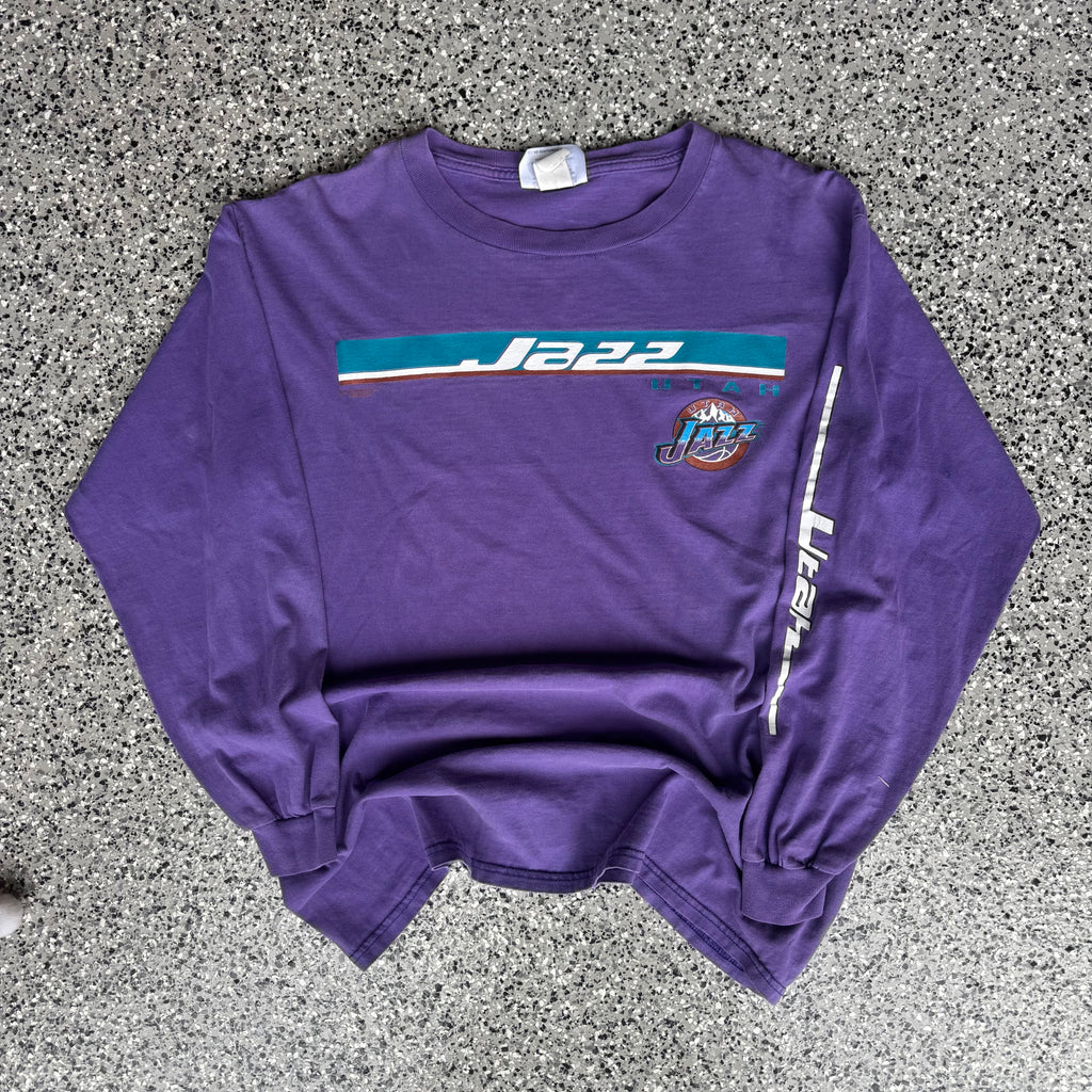 1990s Utah Jazz Long sleeve T-Shirt