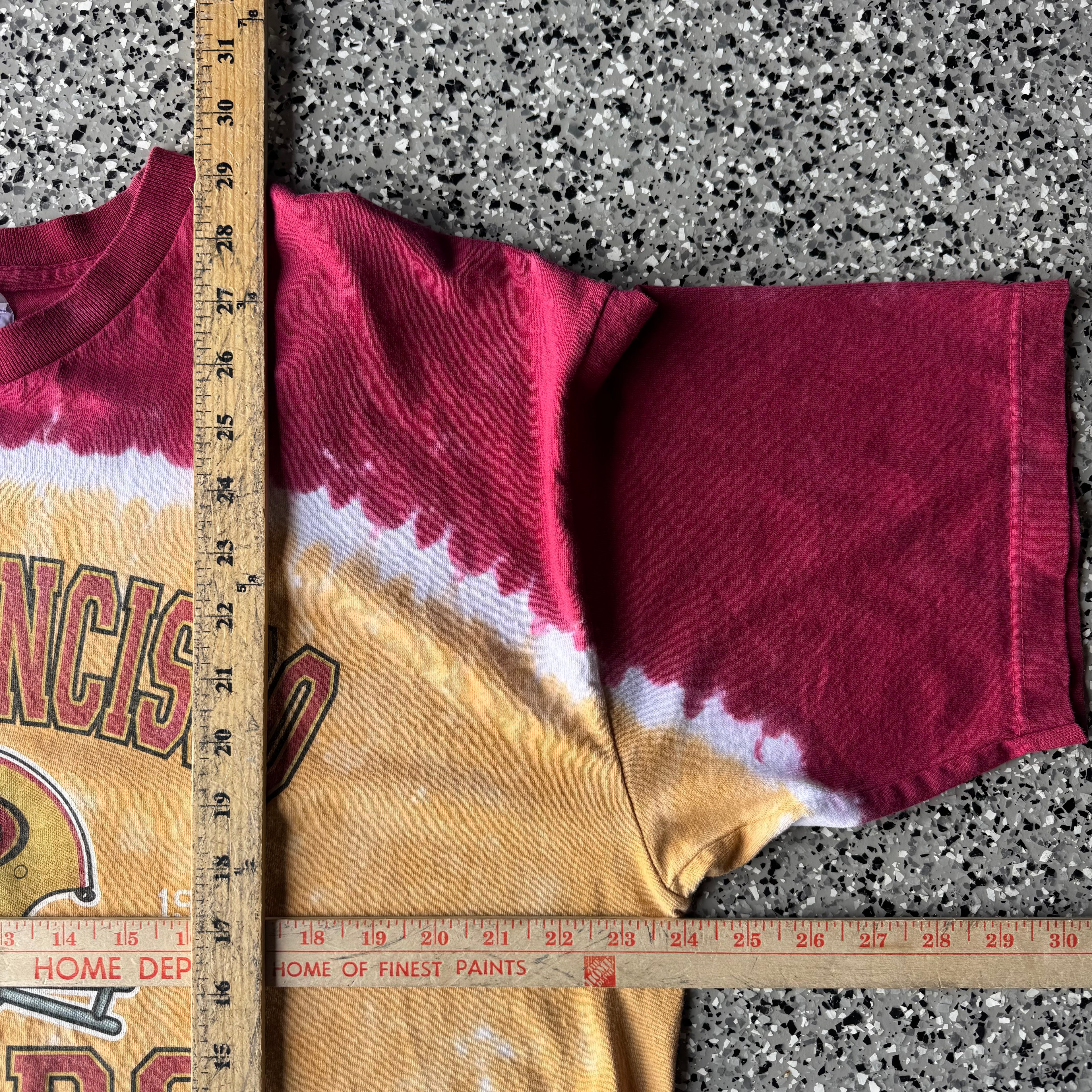 1990s Tie-dye Liquid Blue San francisco 49ers (XL)