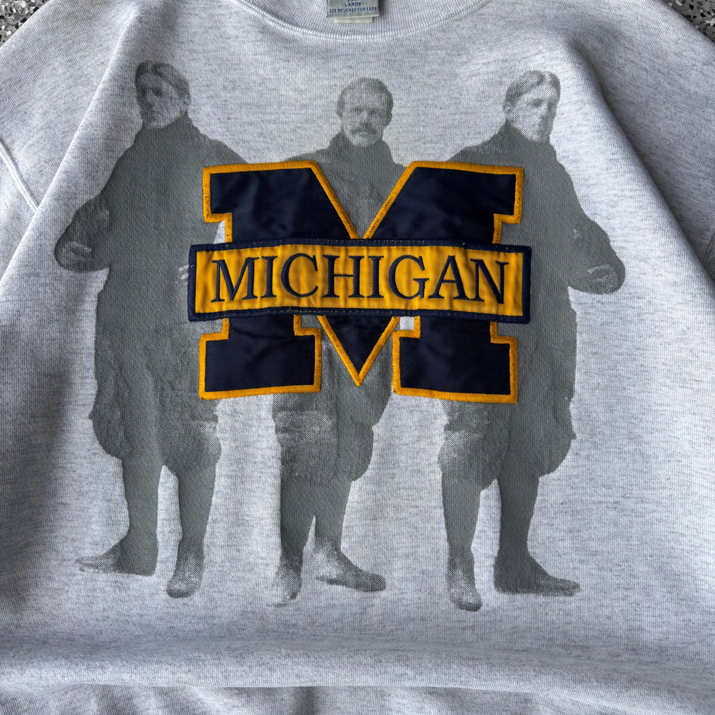 1990s University of Michigan Grey Crewneck (L)