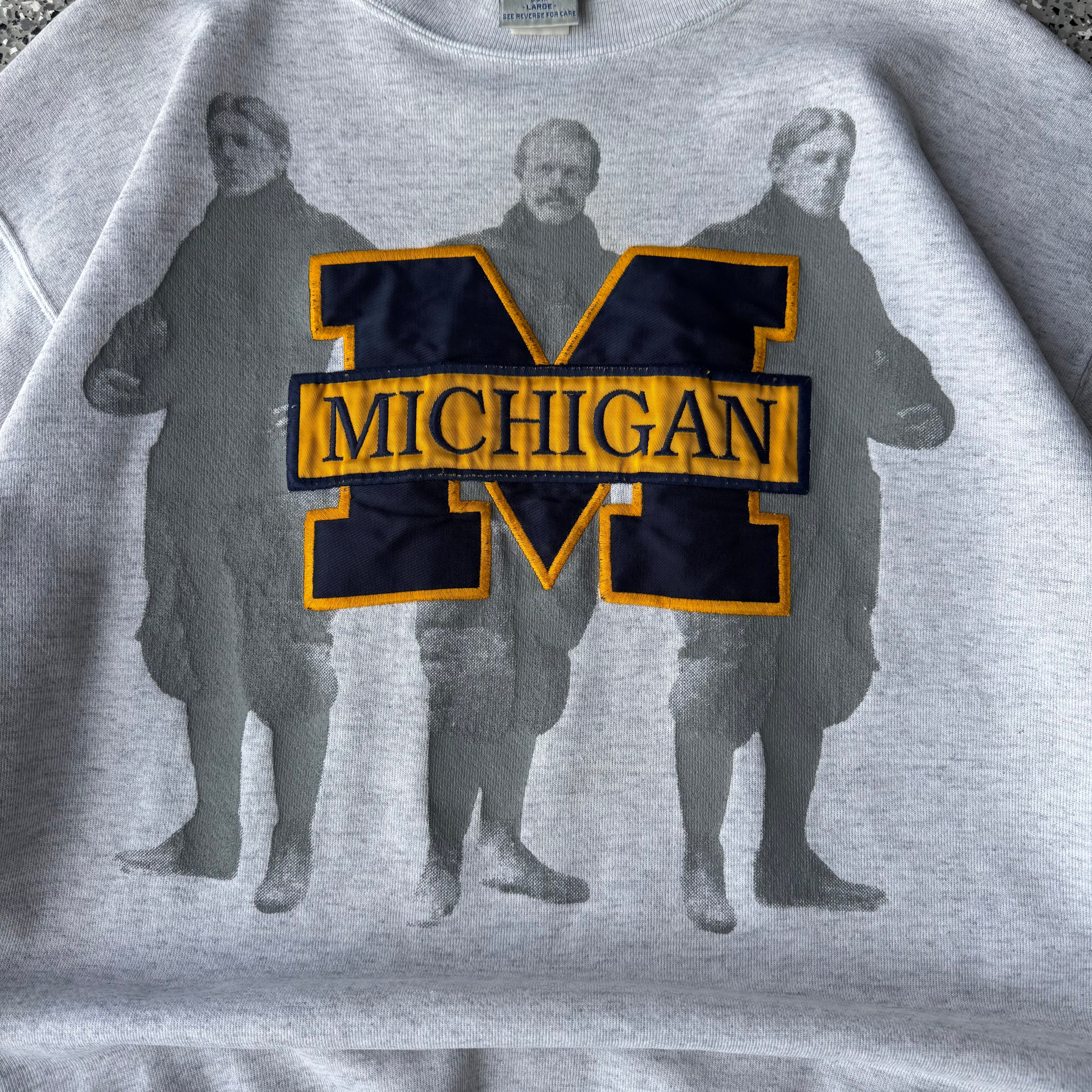 1990s University of Michigan Grey Crewneck (L)