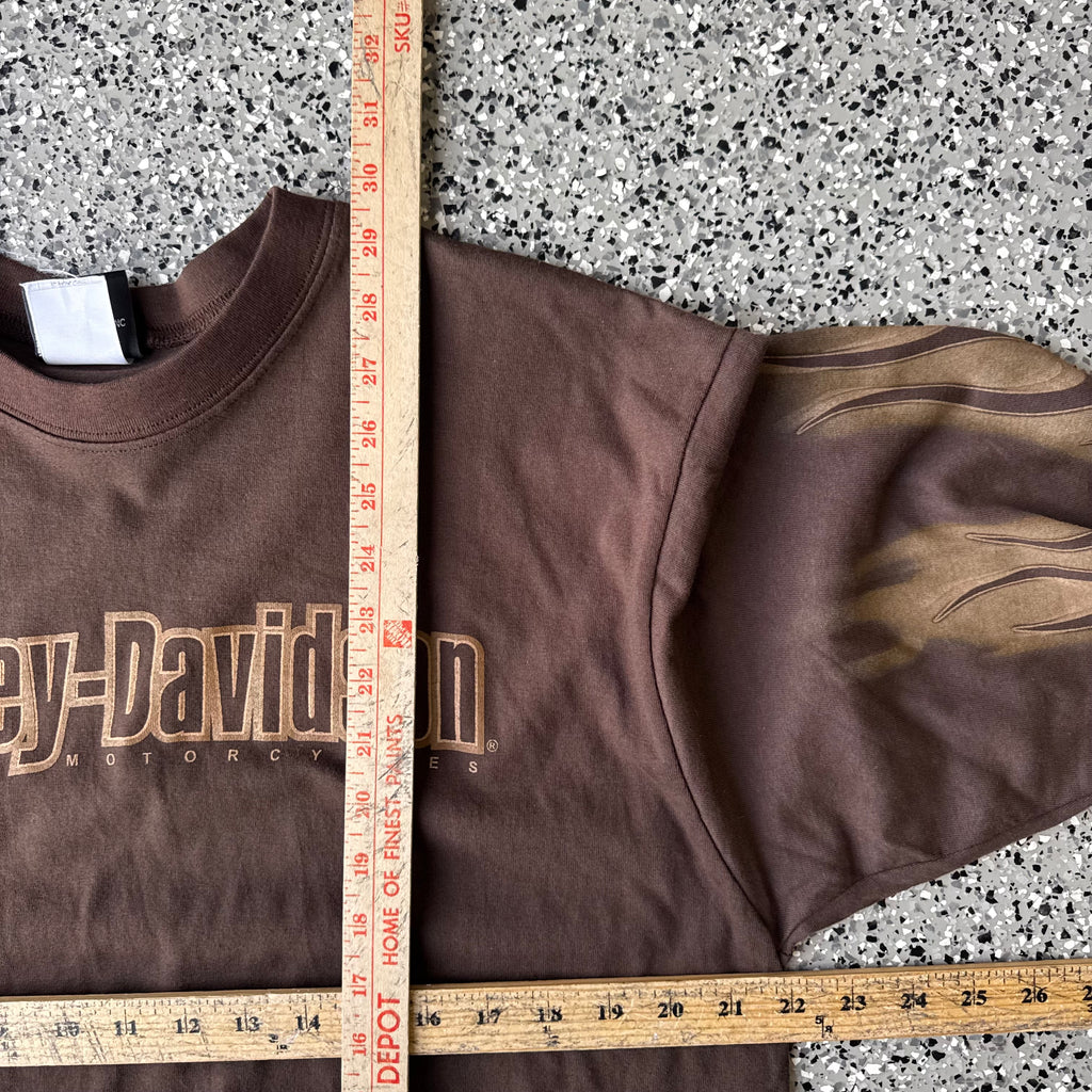 2000s Harley-Davidson Brown Flame L/S