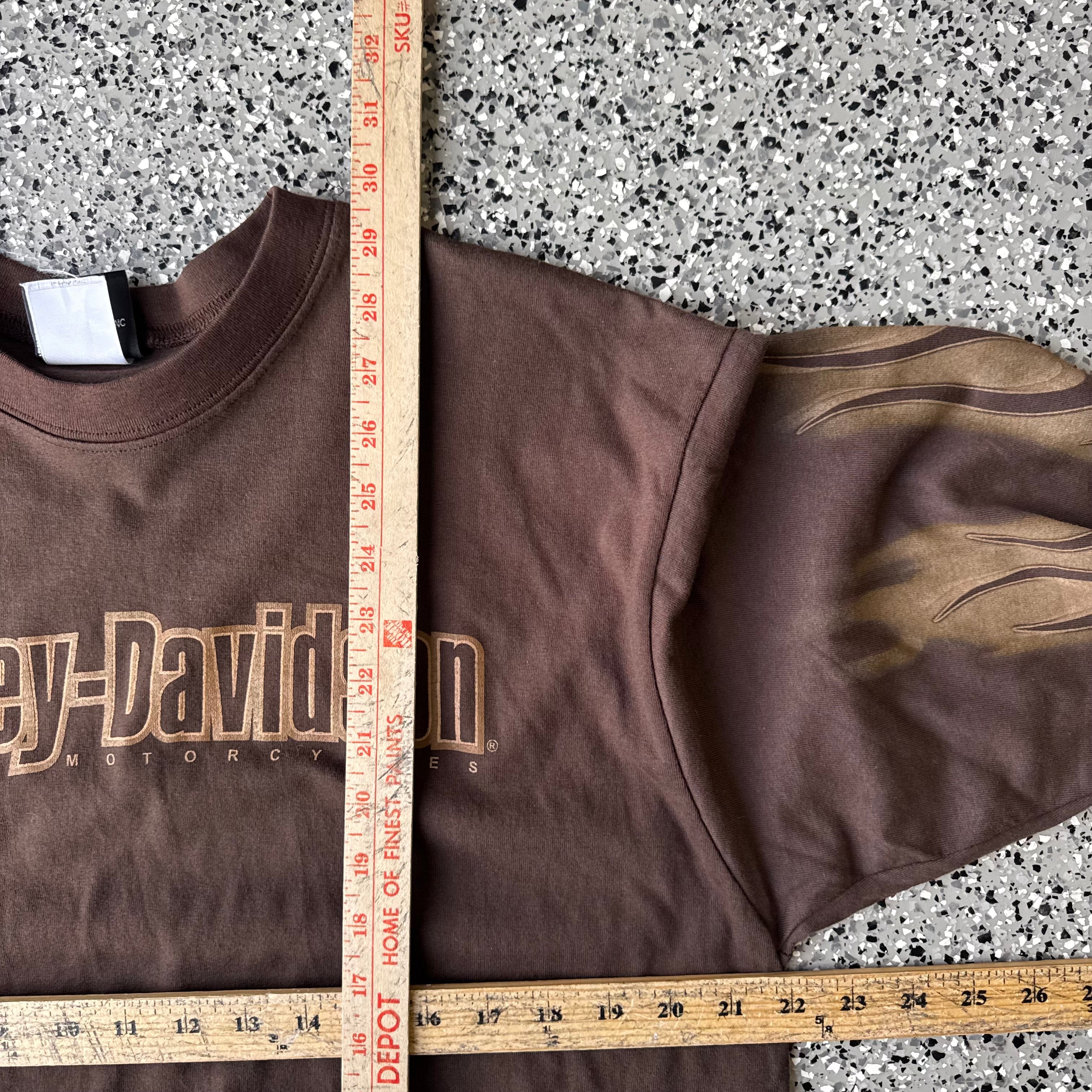 2000s Harley-Davidson Brown Flame L/S