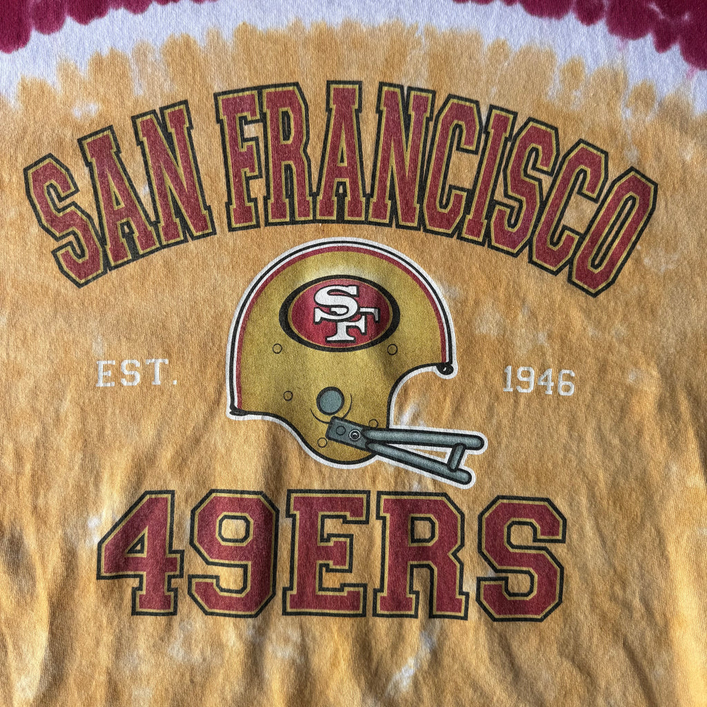 1990s Tie-dye Liquid Blue San francisco 49ers (XL)