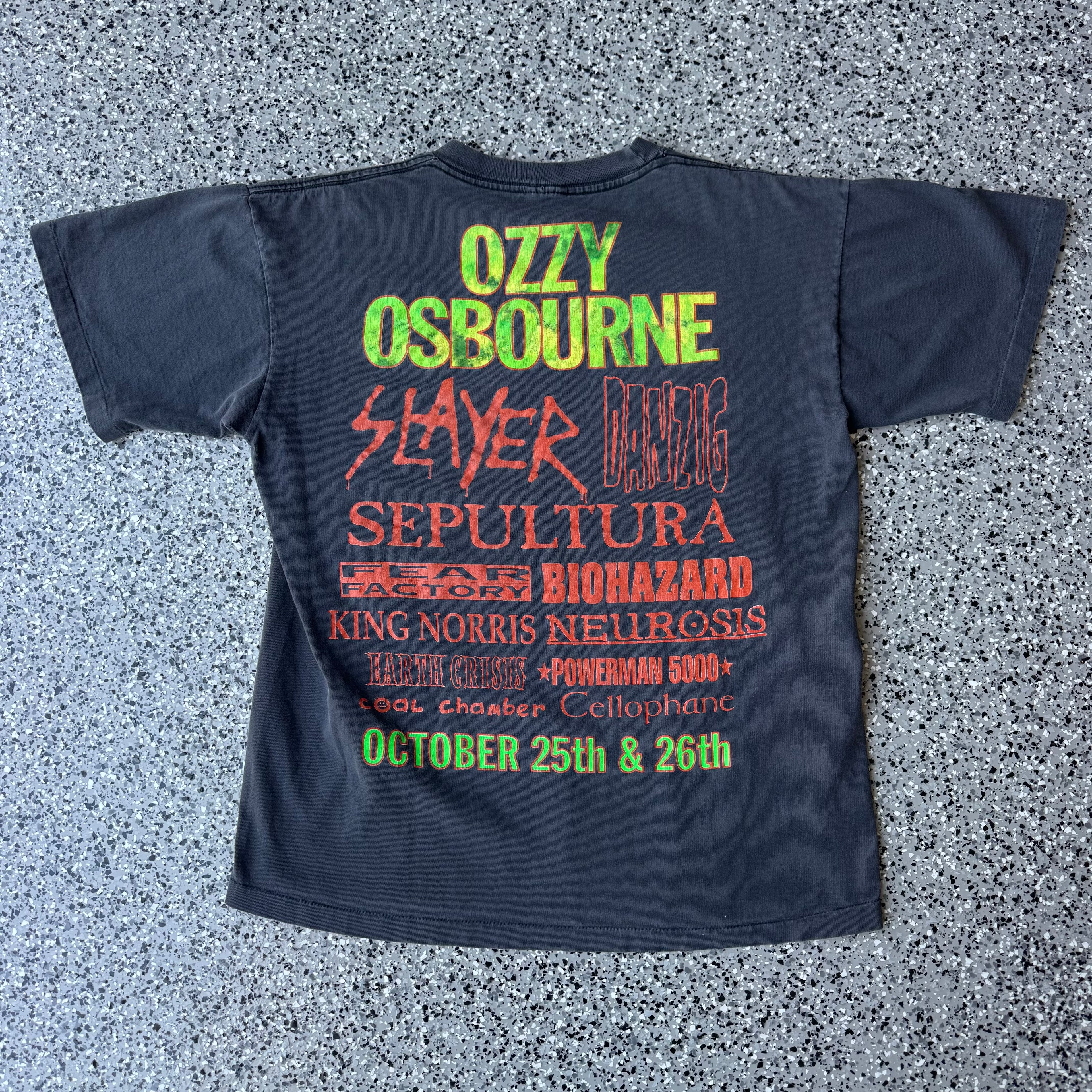 1996 Vintage The Ozz Fest Ozzy Osbourne tour shirt