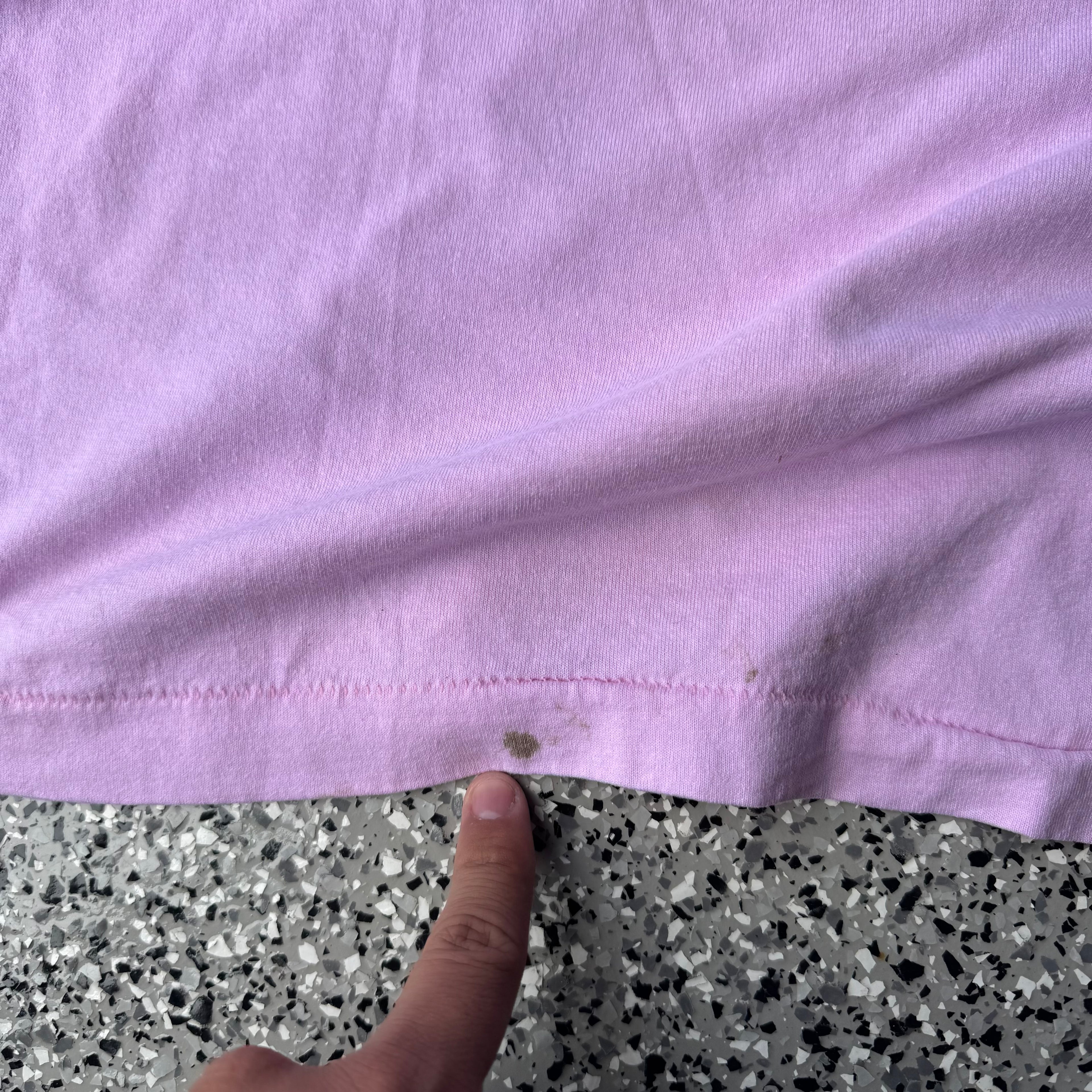 1990s Pink #33 Single Stitch Baby Pink T-Shirt
