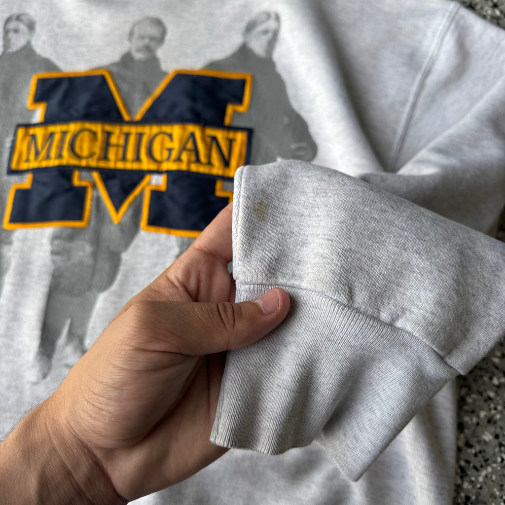 1990s University of Michigan Grey Crewneck (L)