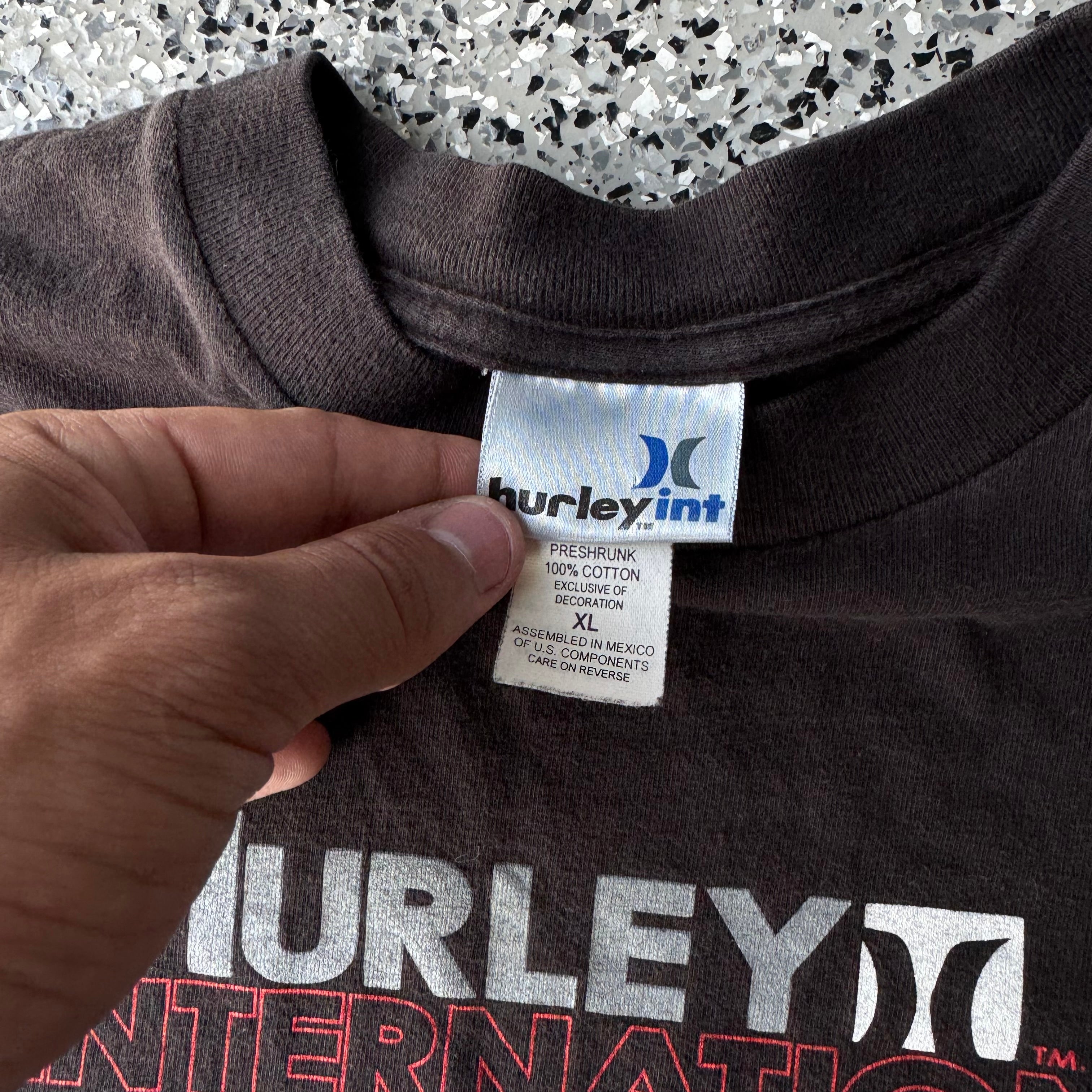 2000s Hurley Surf Long sleeve quad hit (xl)