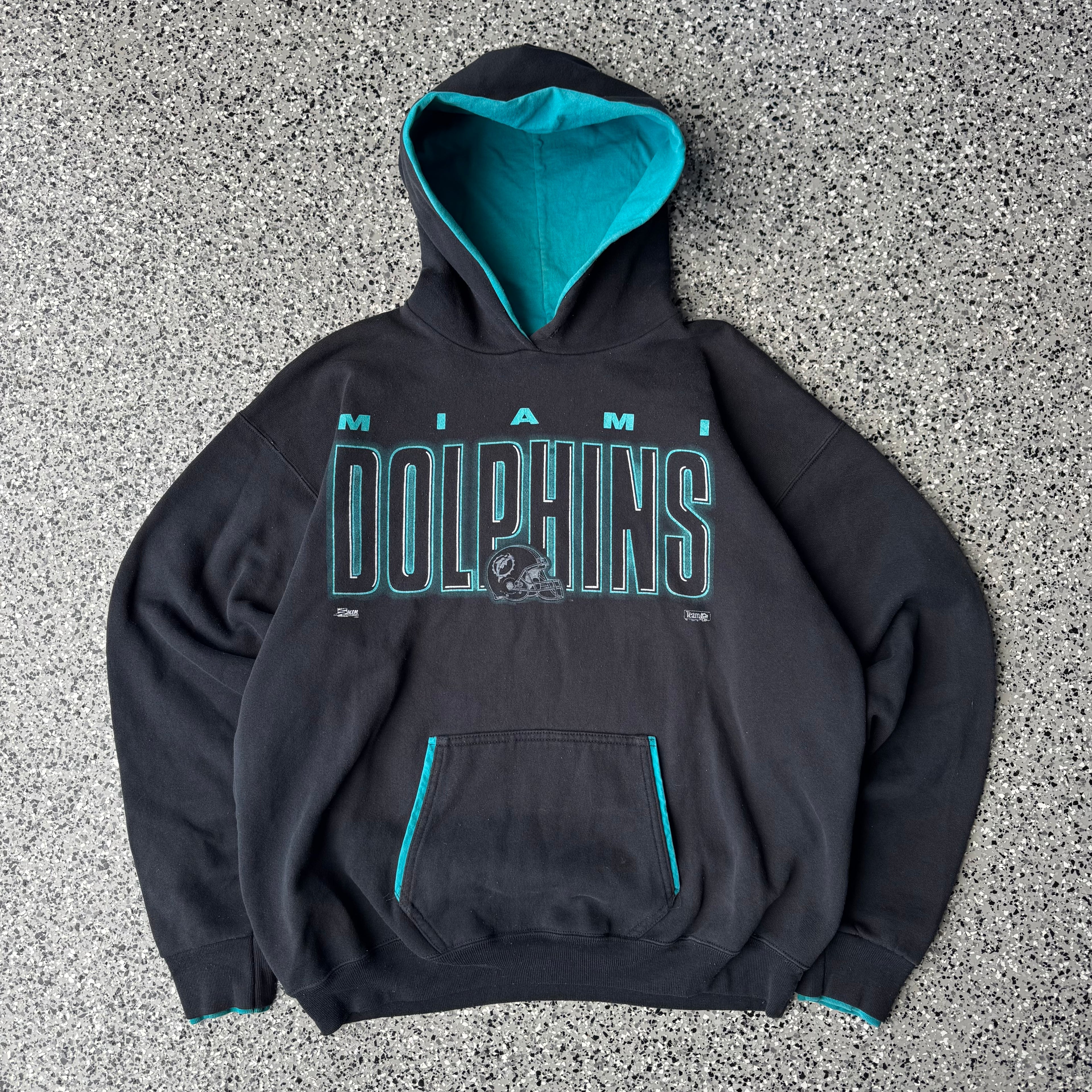 1990s Miami Dolphins Football Salem Sportwear Hoodie