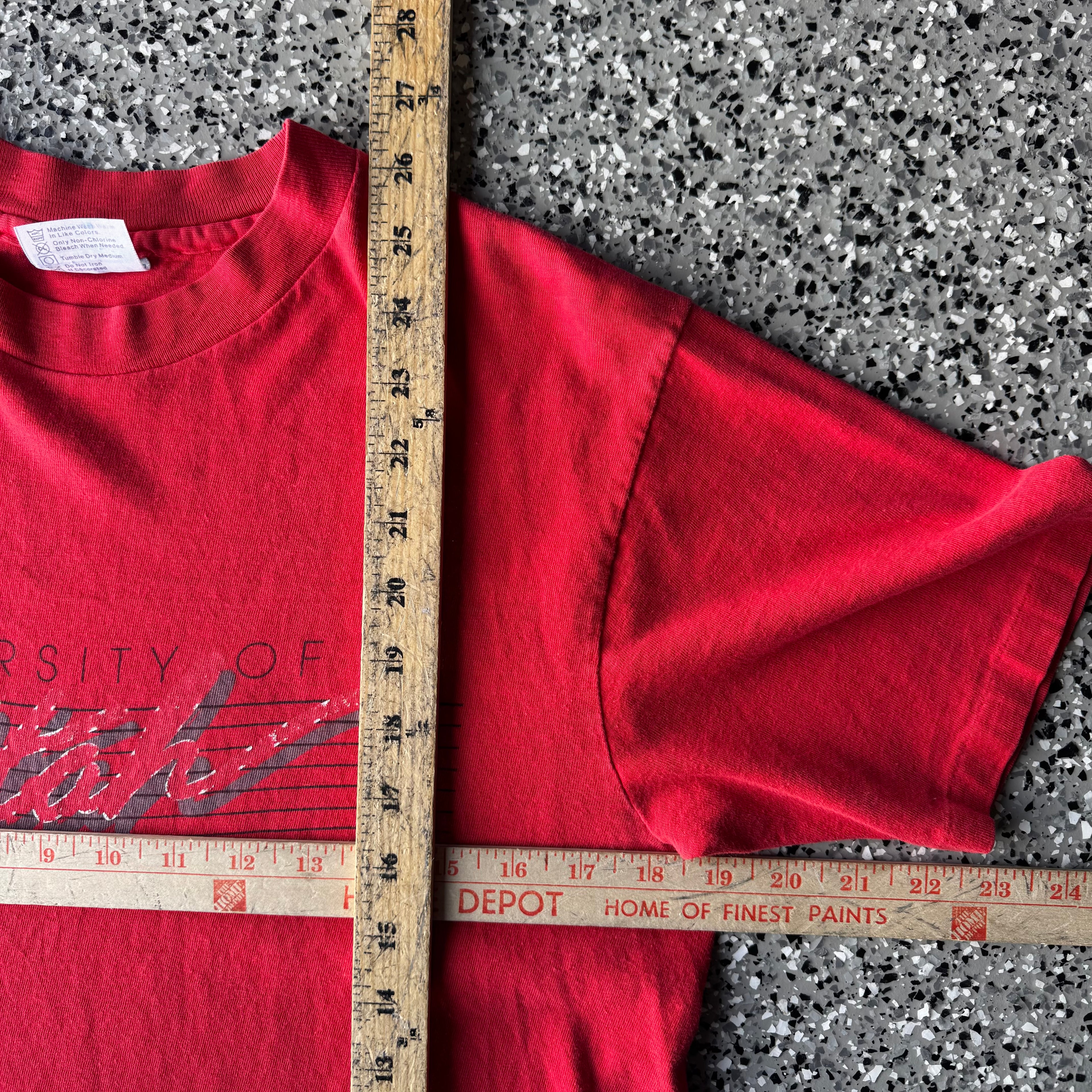 1990s University of Utah Utes football red t-shirt (M)
