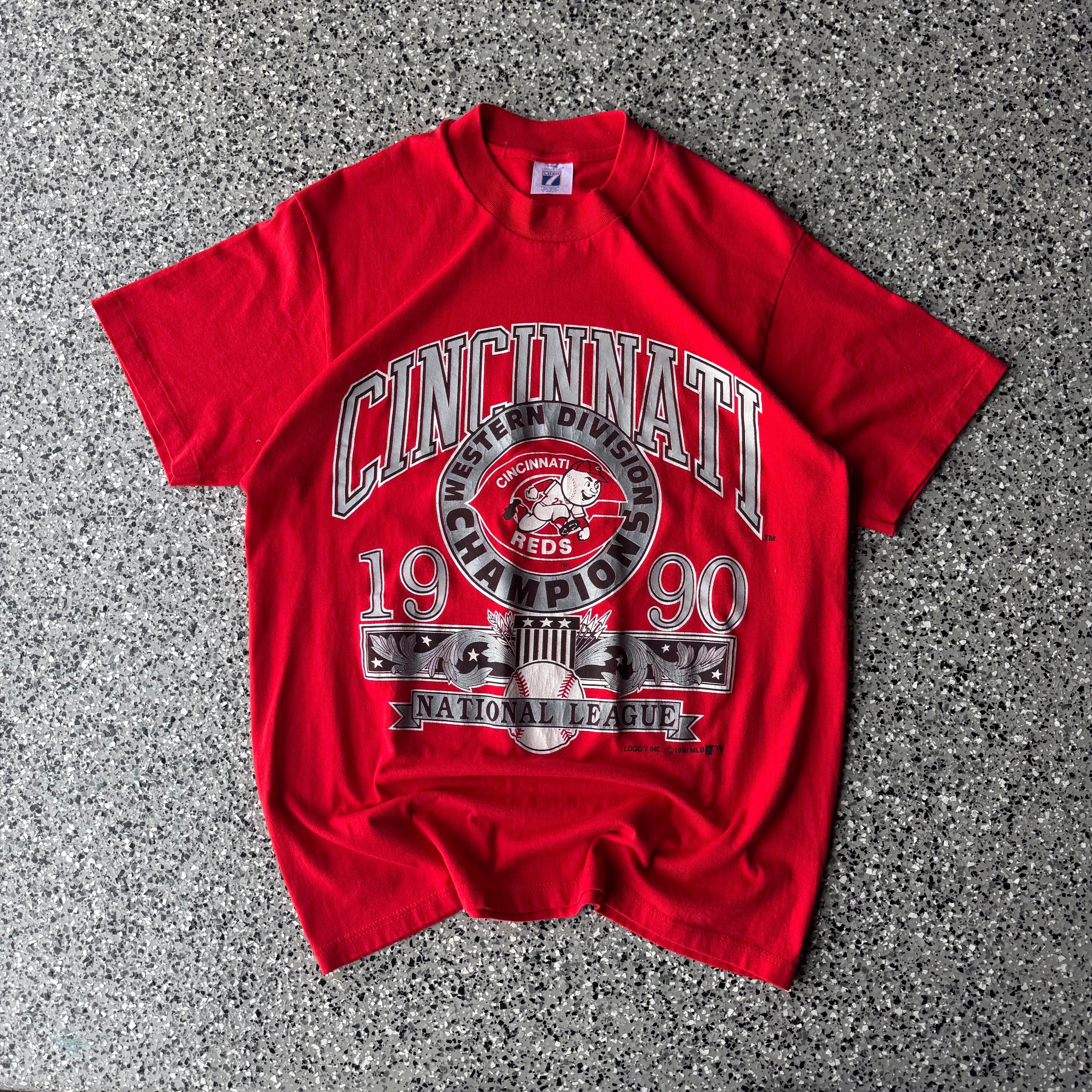 1990s Cincinnati Reds National League Champions T-Shirt (M)