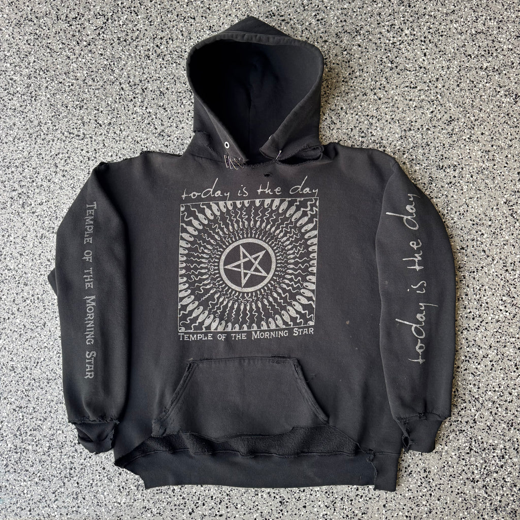 1990s Today Is the Day Thrashed Hoodie “Temple Of the Morning Star”
