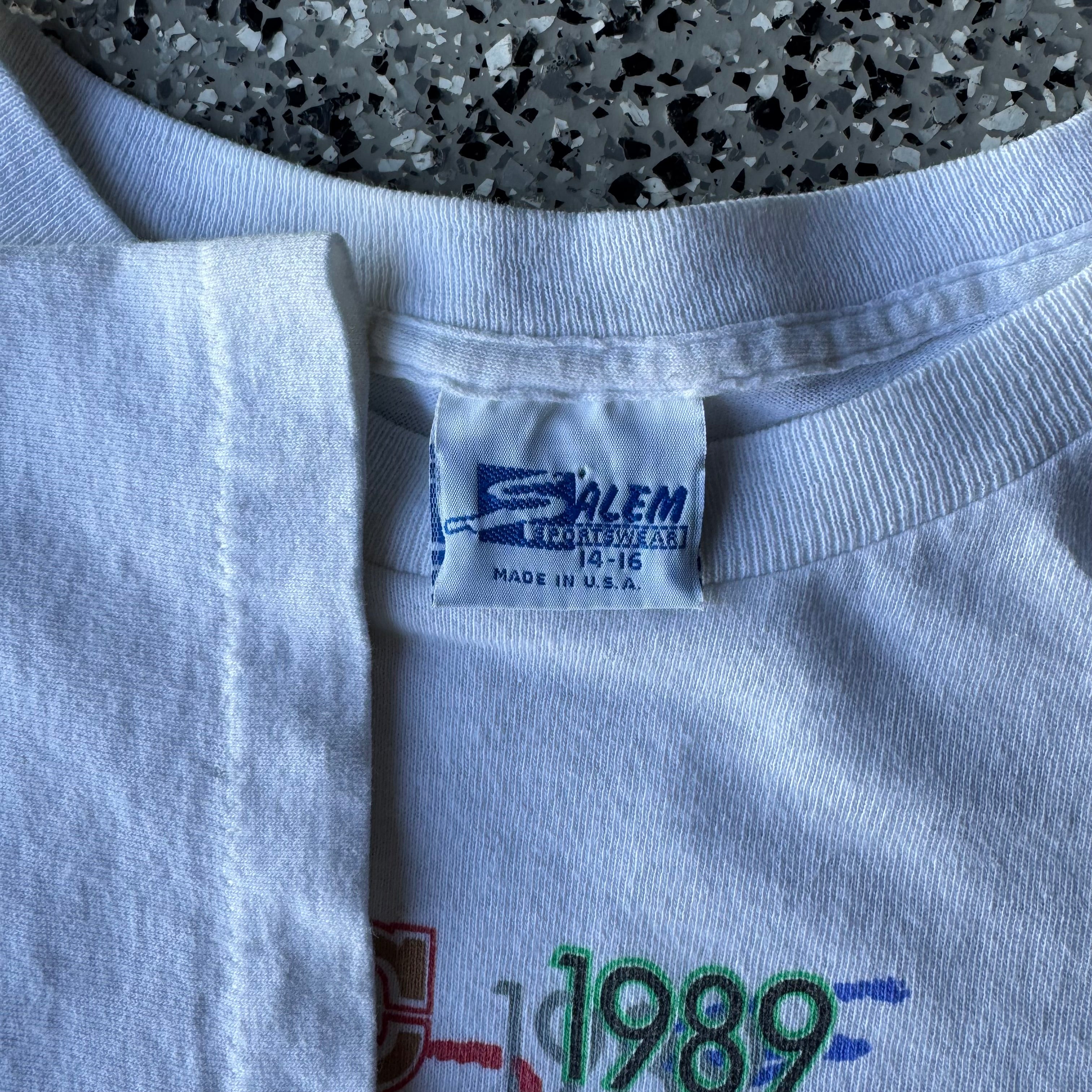 1980s Salem 49ers super bowl baby tee