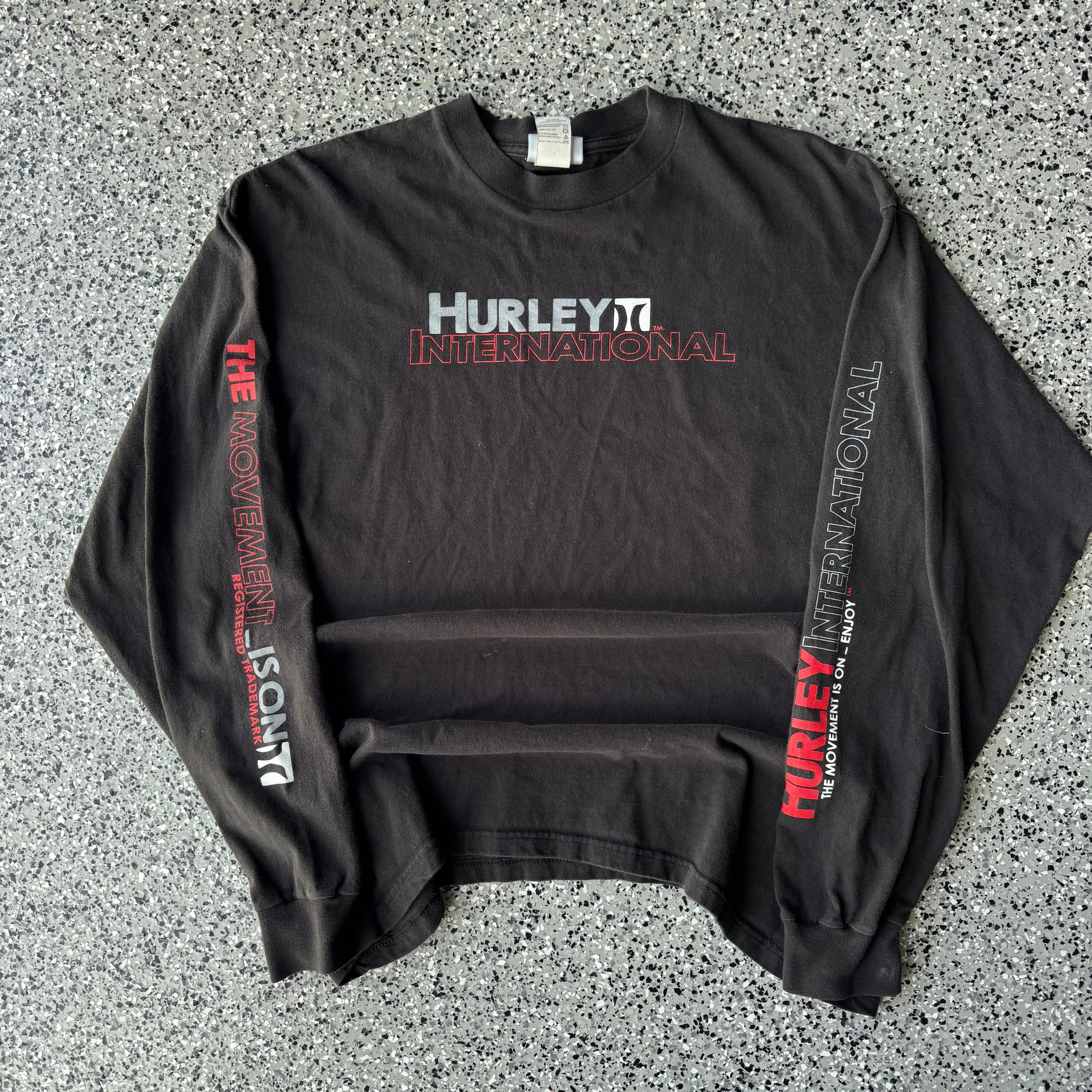 2000s Hurley Surf Long sleeve quad hit (xl)